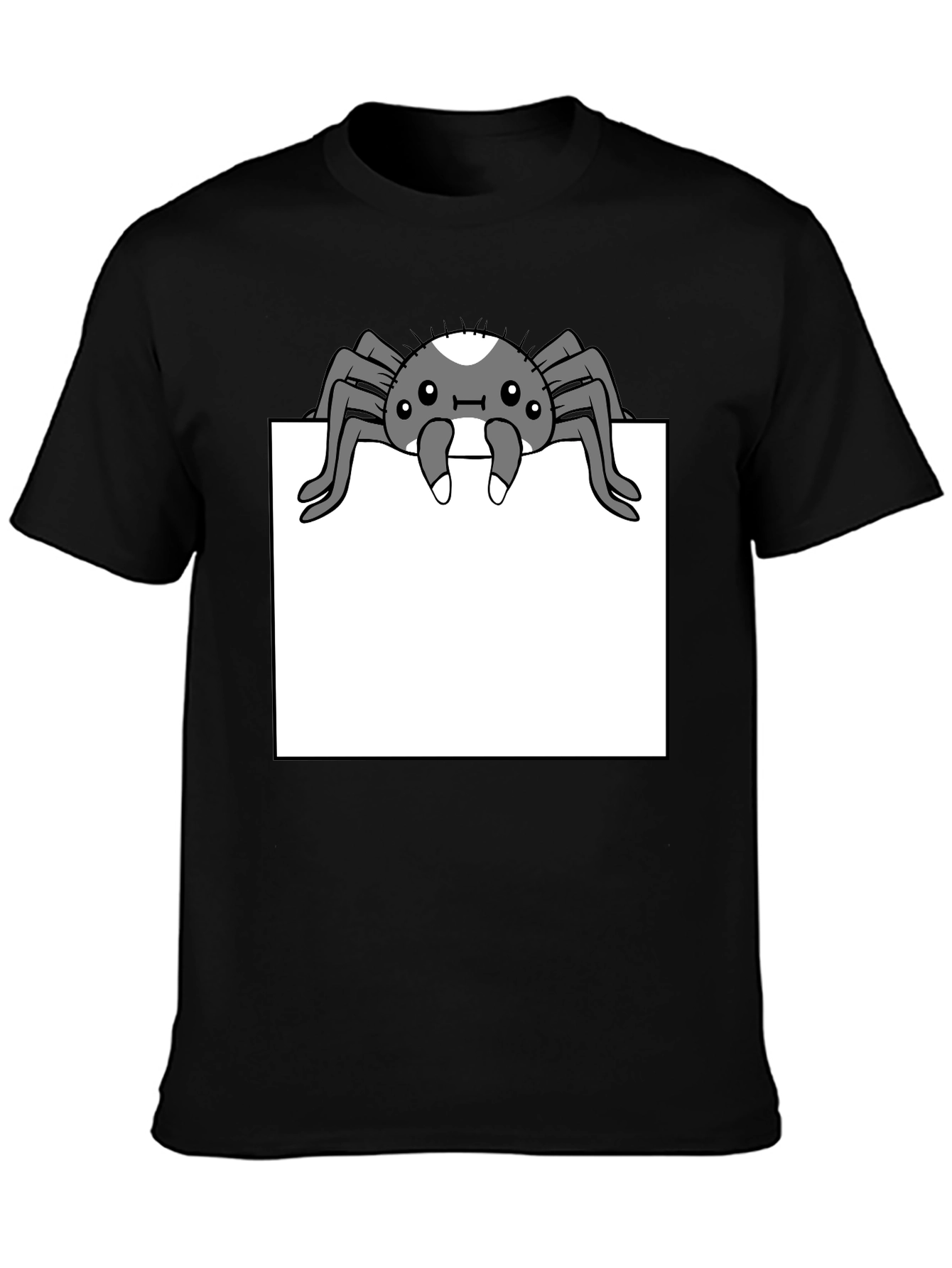 Black Spider Graphic Tee - Cute & Creepy Style view 3
