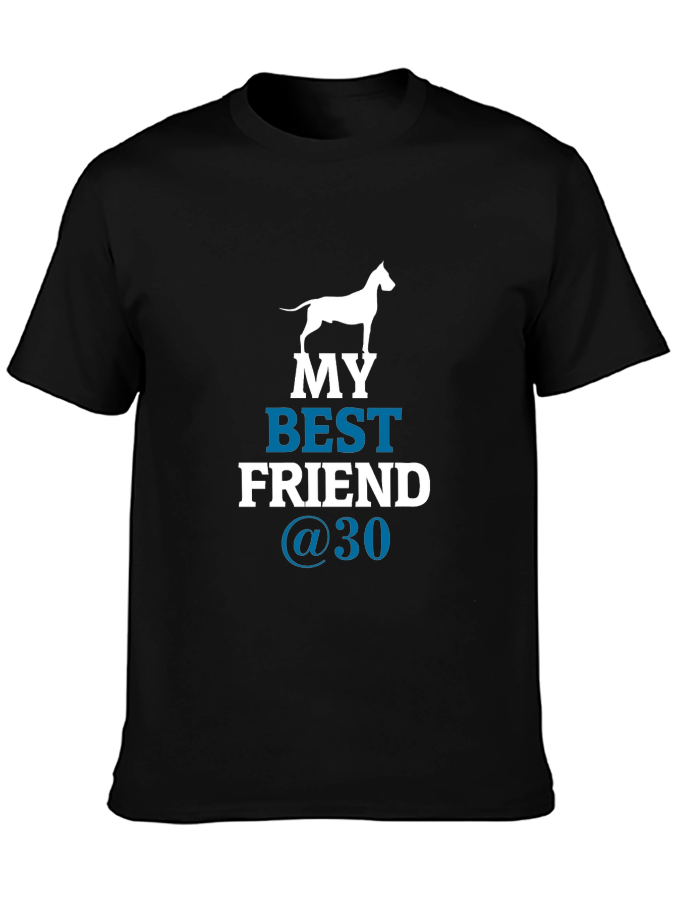 Black My Best Friend Dog Graphic T-Shirt view 3