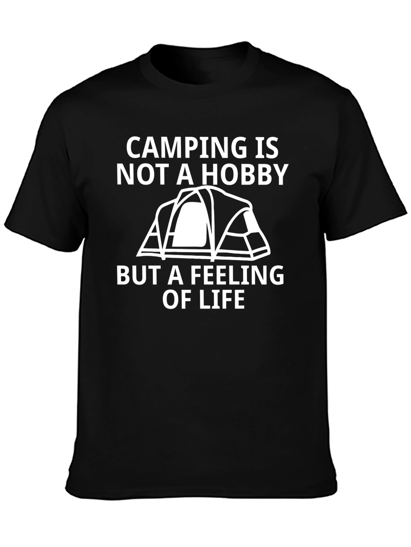 Black Camping is Not a Hobby Tee view 3