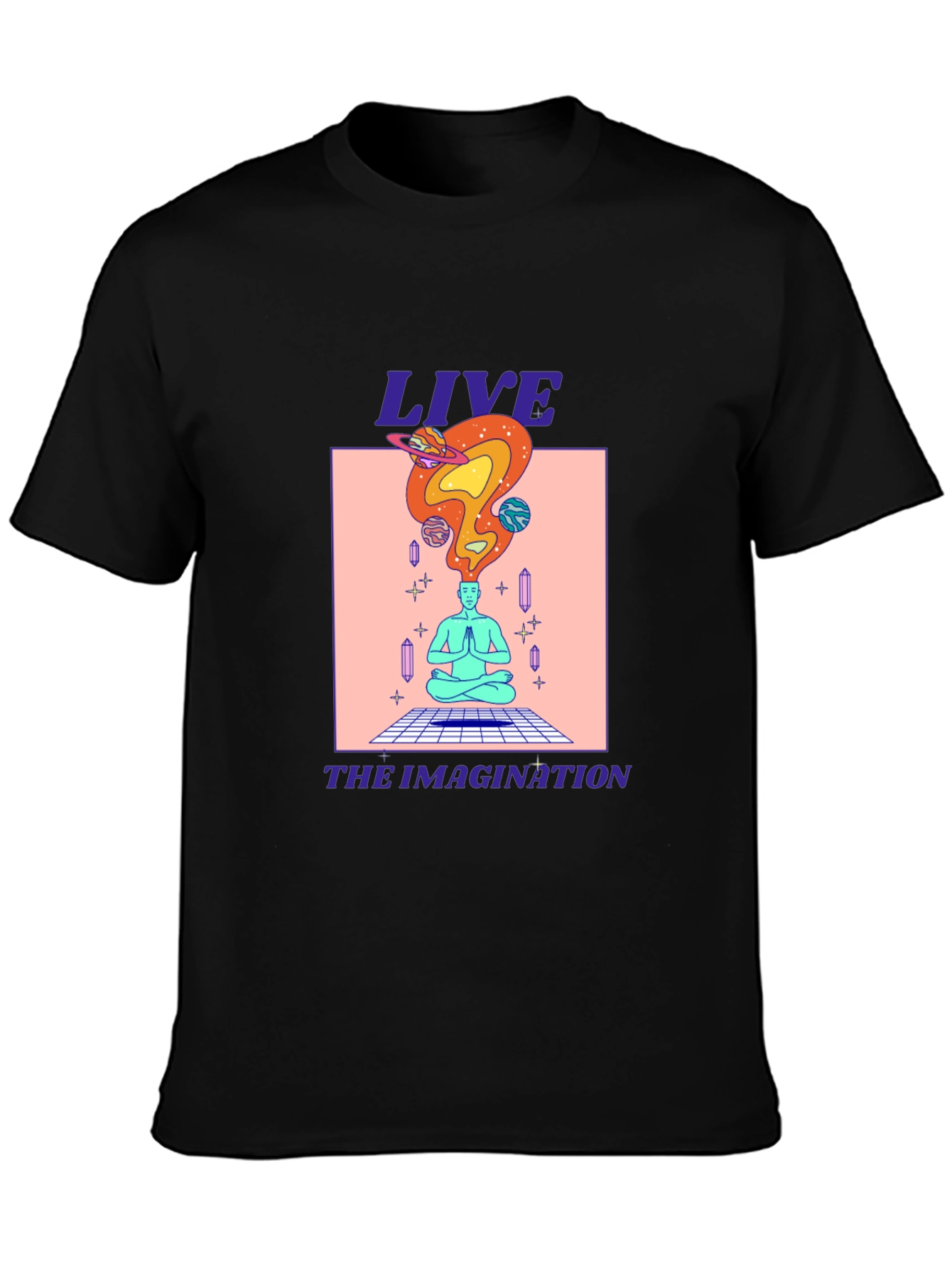 Black Live the Imagination Graphic Tee view 3