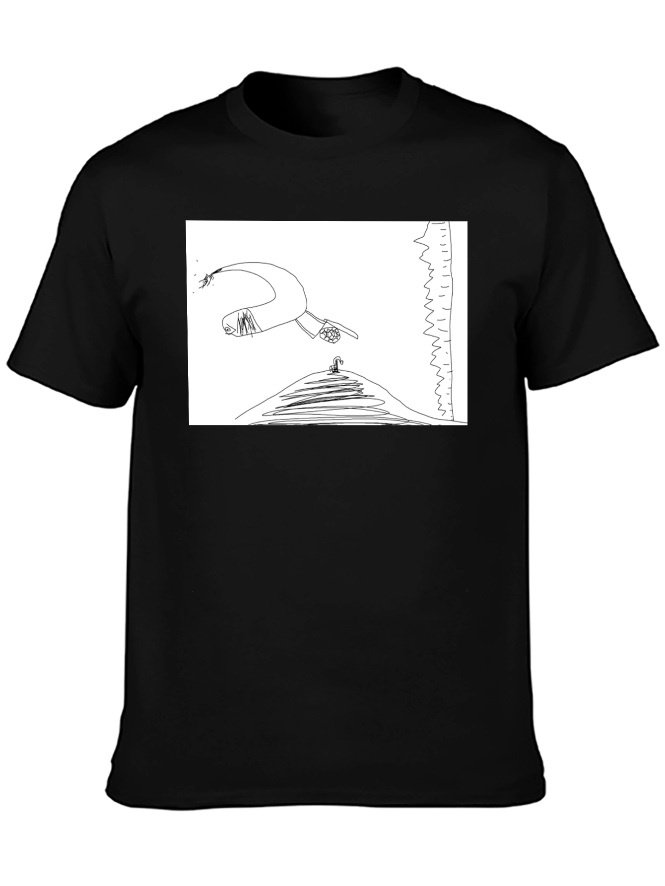 Black Surreal Graphic Tee - The Fall view 3
