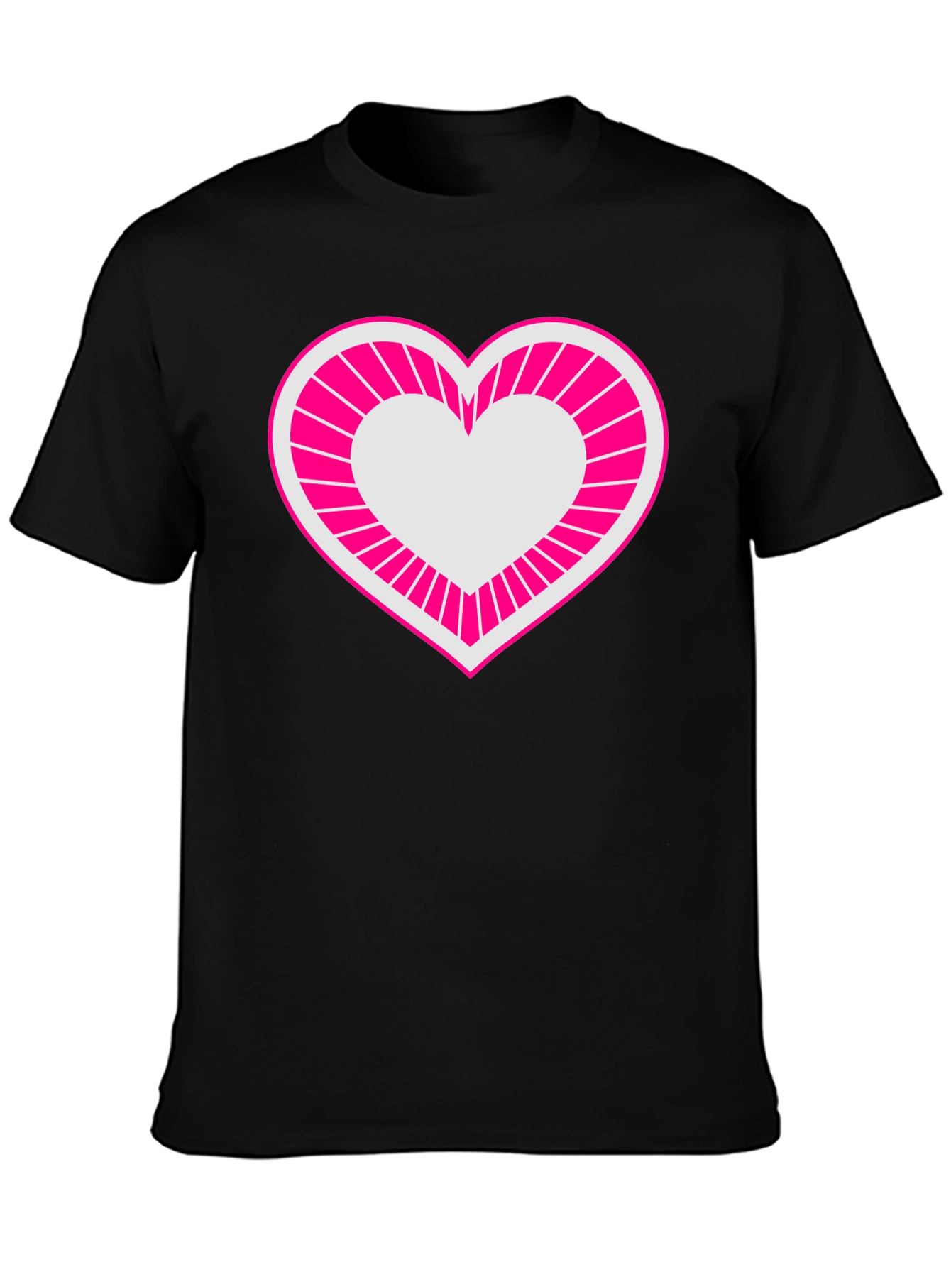 Black Heart Graphic Tee - Bold & Stylish Men's T-Shirt view 3