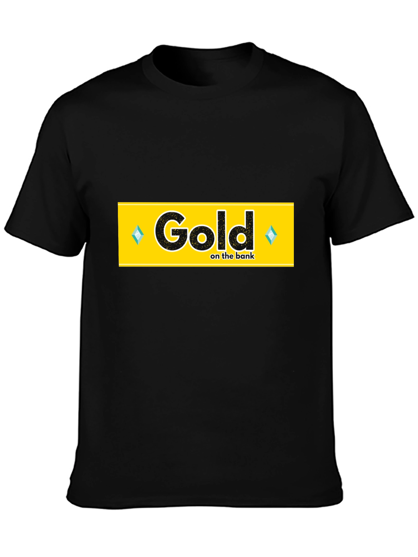 Black Gold on the Bank T-Shirt - Black view 3