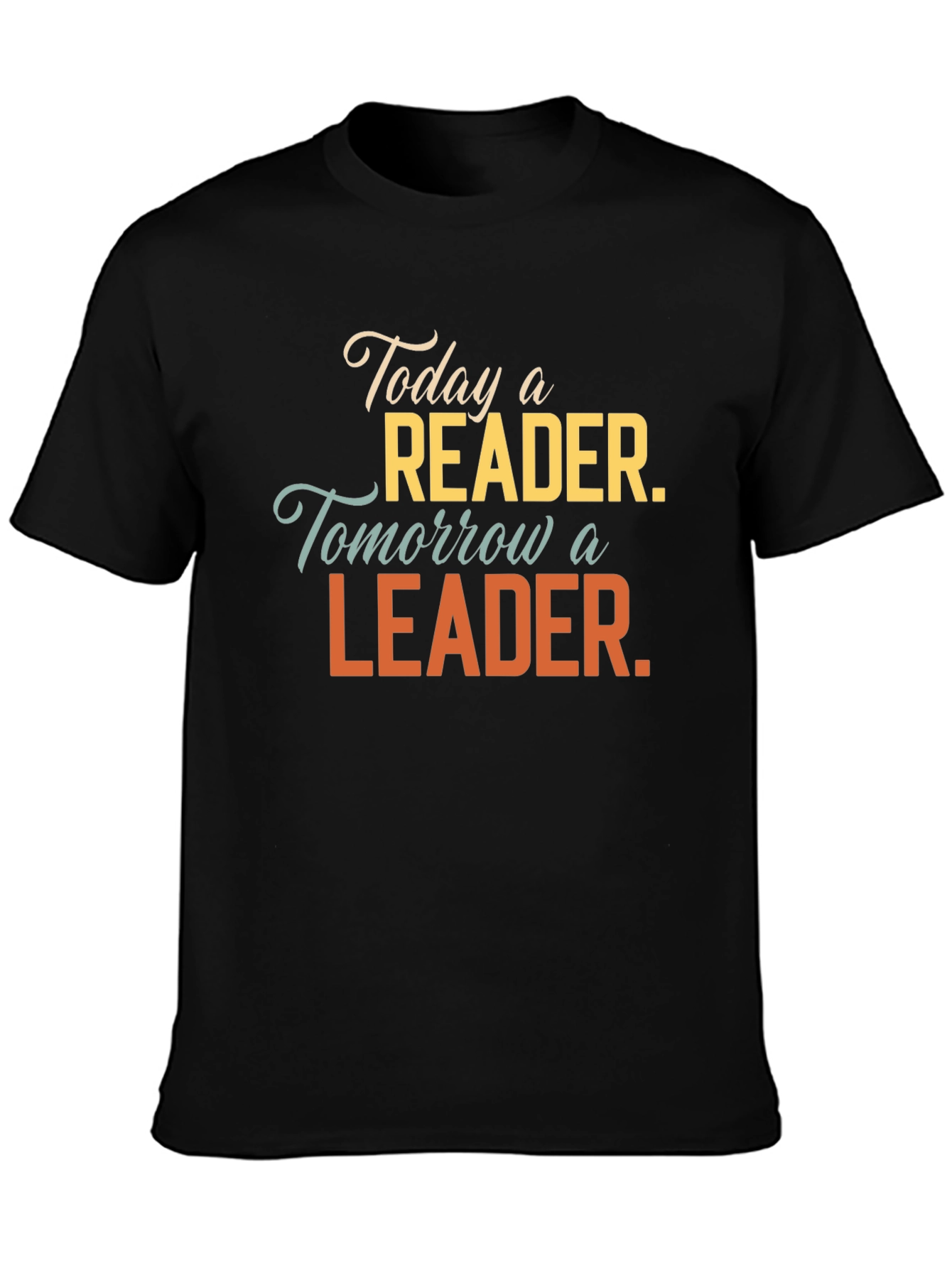 Black Reader Leader Graphic Tee - Soft Cotton Blend T-Shirt view 3