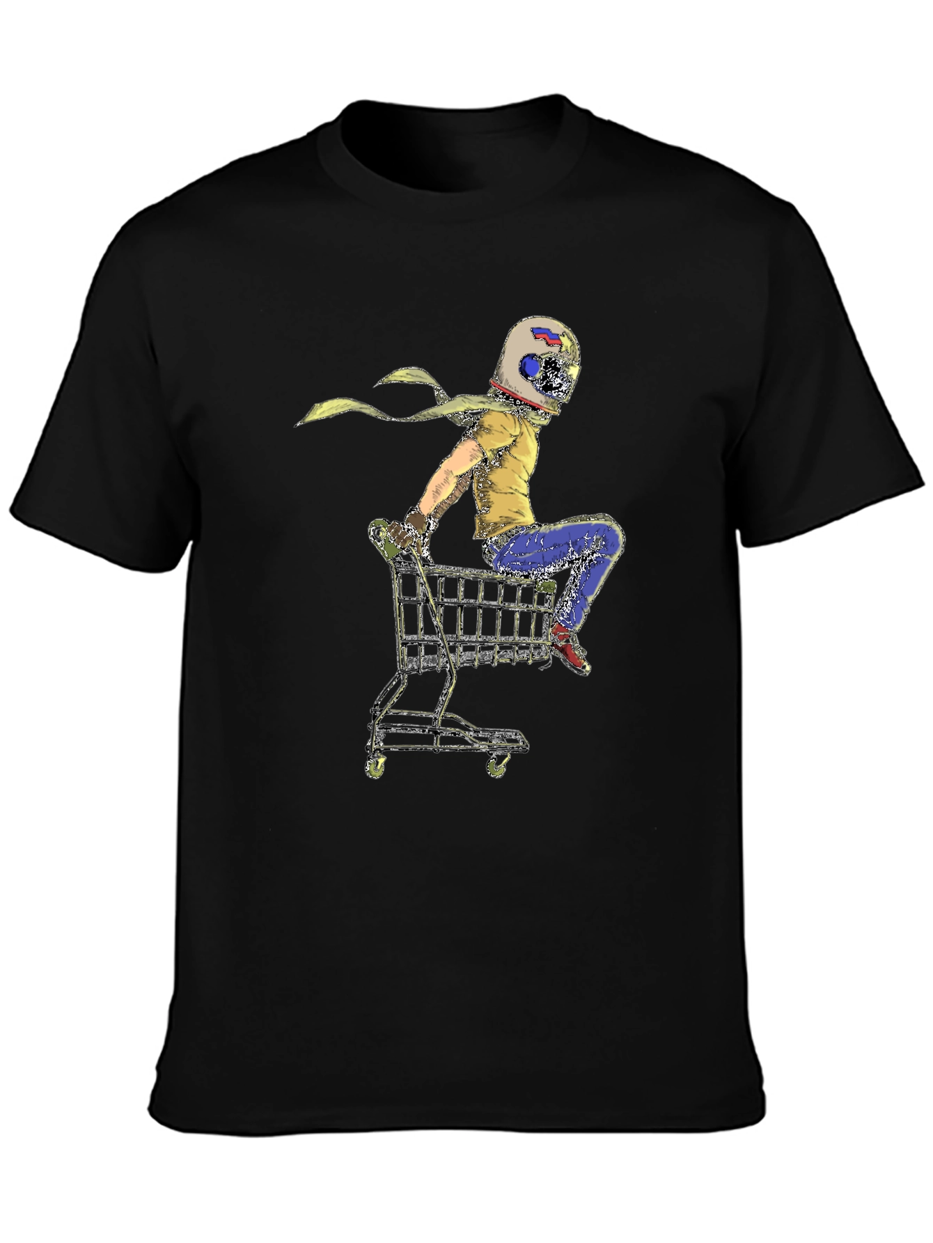 Helmet Rider Shopping Cart T-Shirt - 3