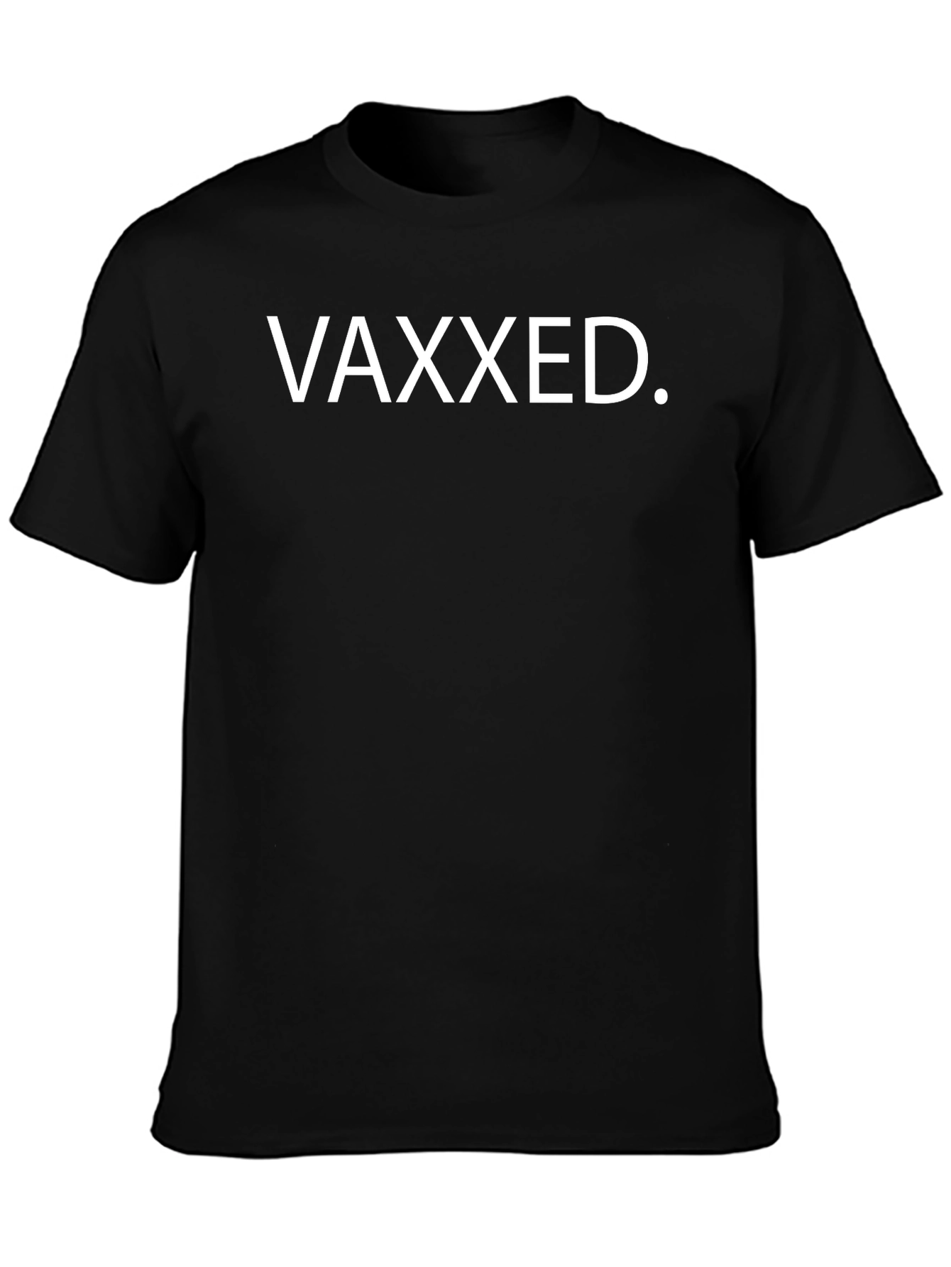 Black Vaxxed Tee - Pro Vaccination T-Shirt view 3