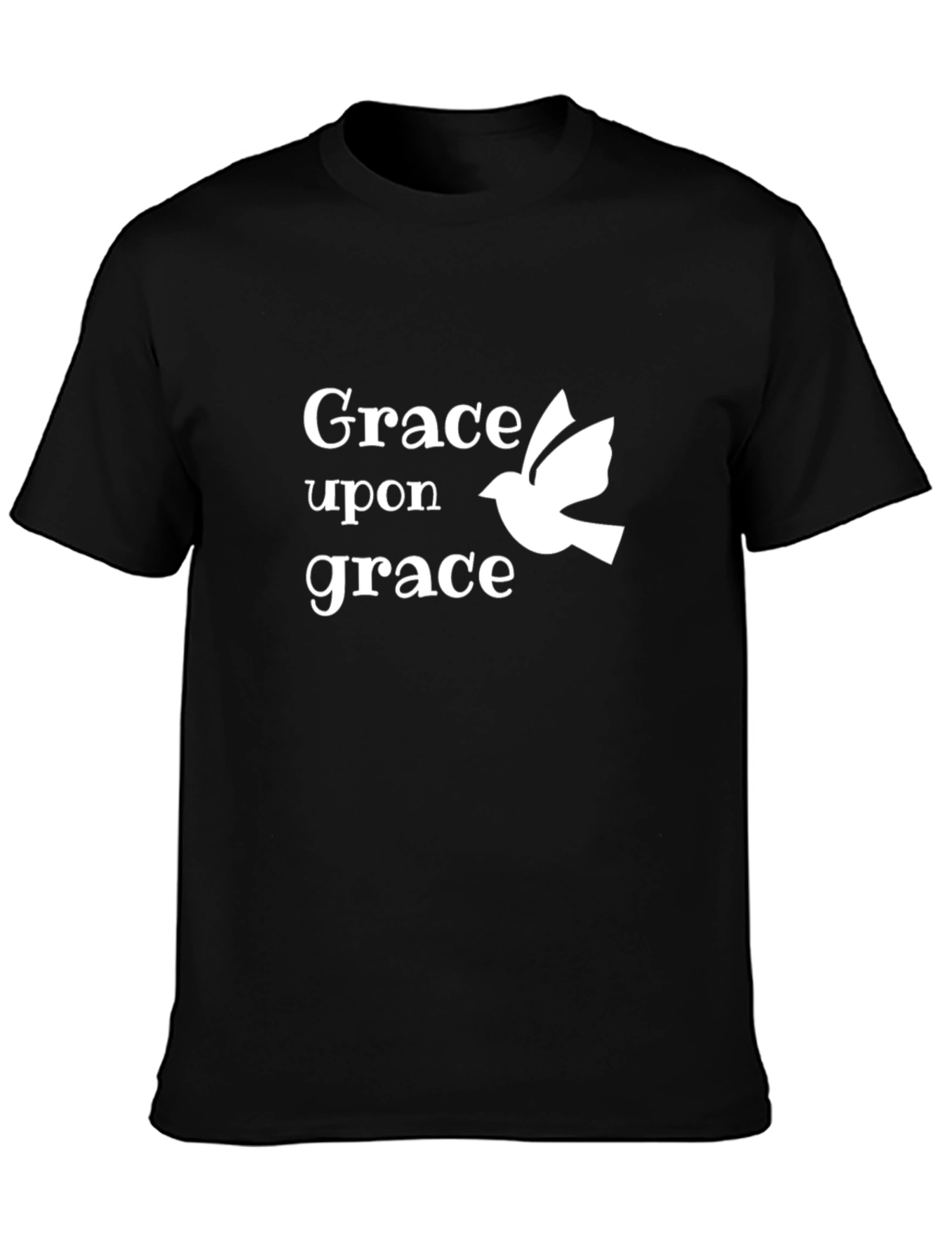 Black Grace Upon Grace Black Graphic T-Shirt view 3