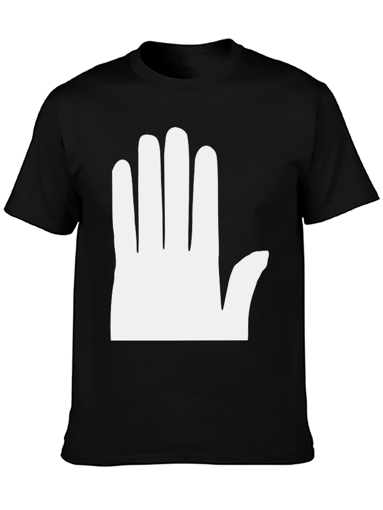 Black Hand Graphic Tee - Bold Statement T-Shirt view 3
