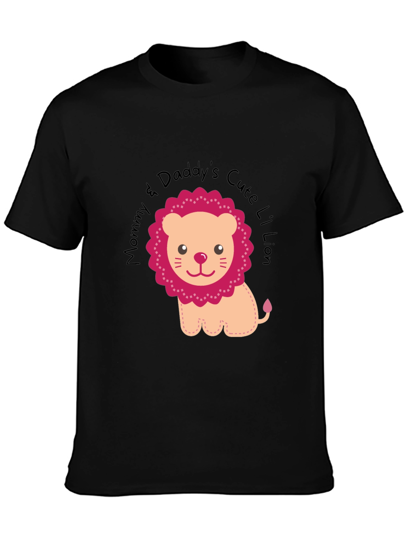 Cute Lion Graphic Tee - Mommy & Daddy's Li'l Lion - 3