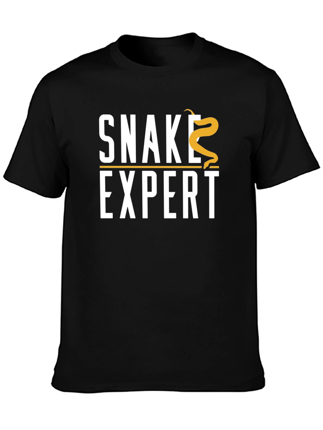 Black Snake Expert T-Shirt - Novelty Reptile Lover Tee view 3