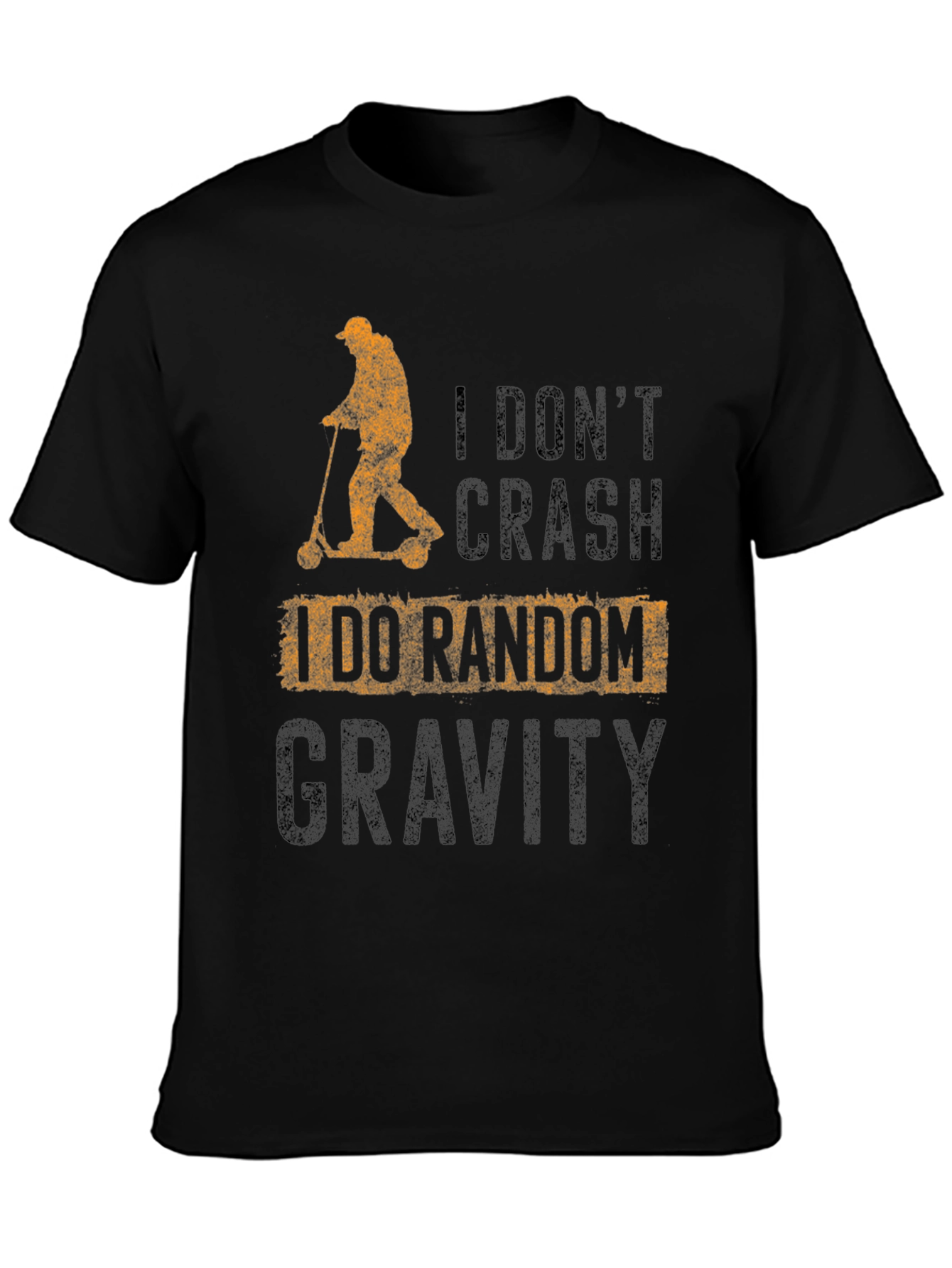 Black Random Gravity T-Shirt view 3