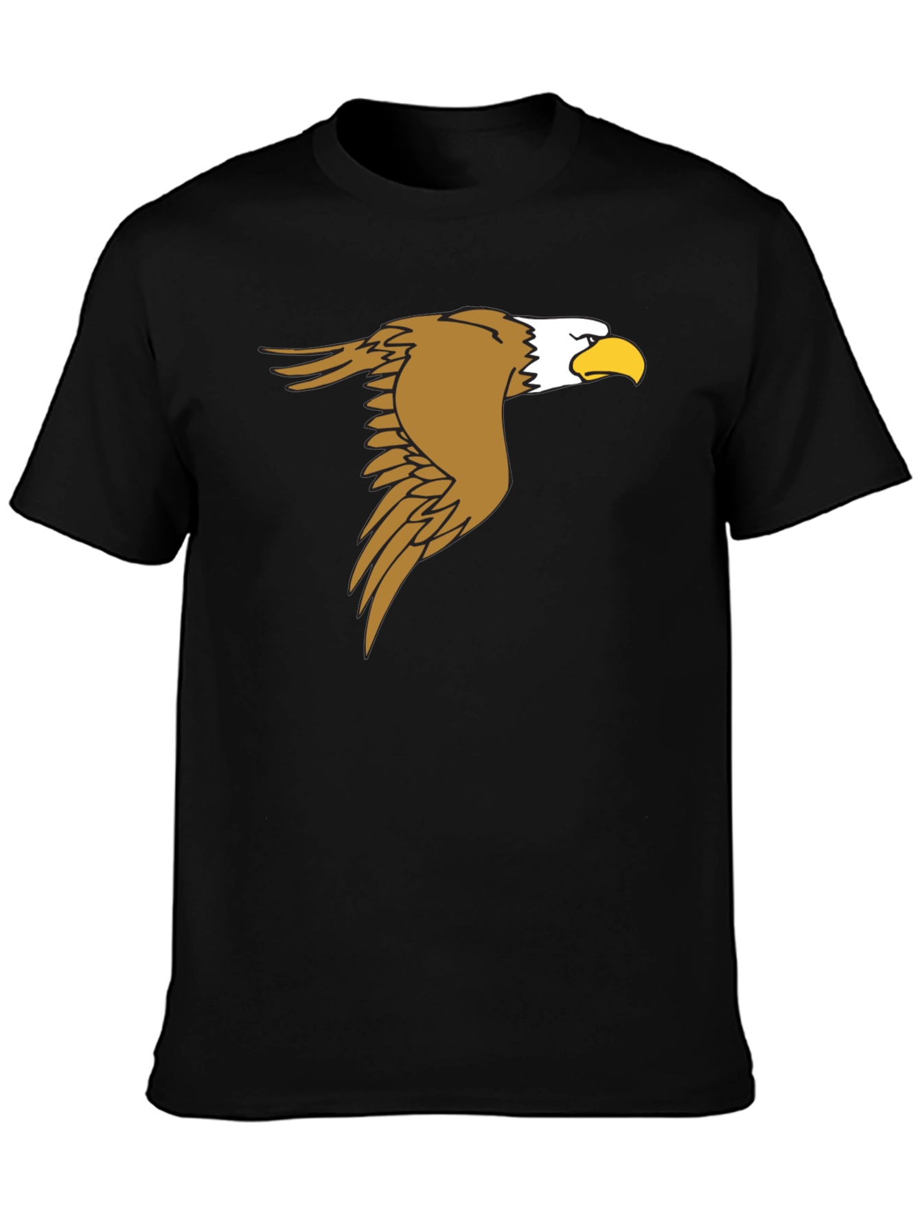 Black Eagle Graphic Black T-Shirt - Men's Fashion Tee view 3