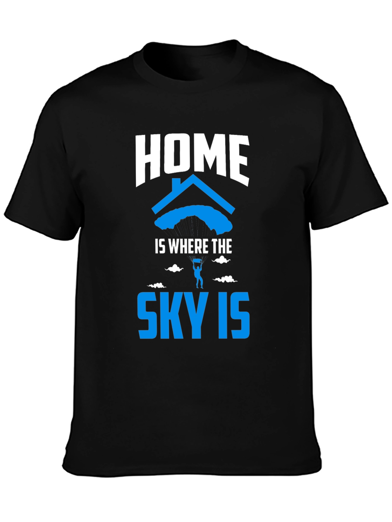 Black Home is Where the Sky Is T-Shirt view 3