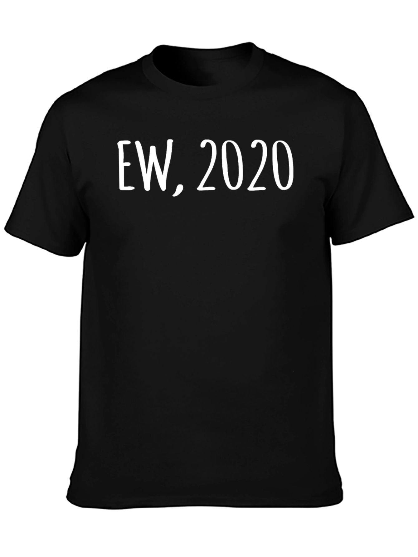Black Ew, 2020 Graphic Tee - Unisex Black T-Shirt view 3