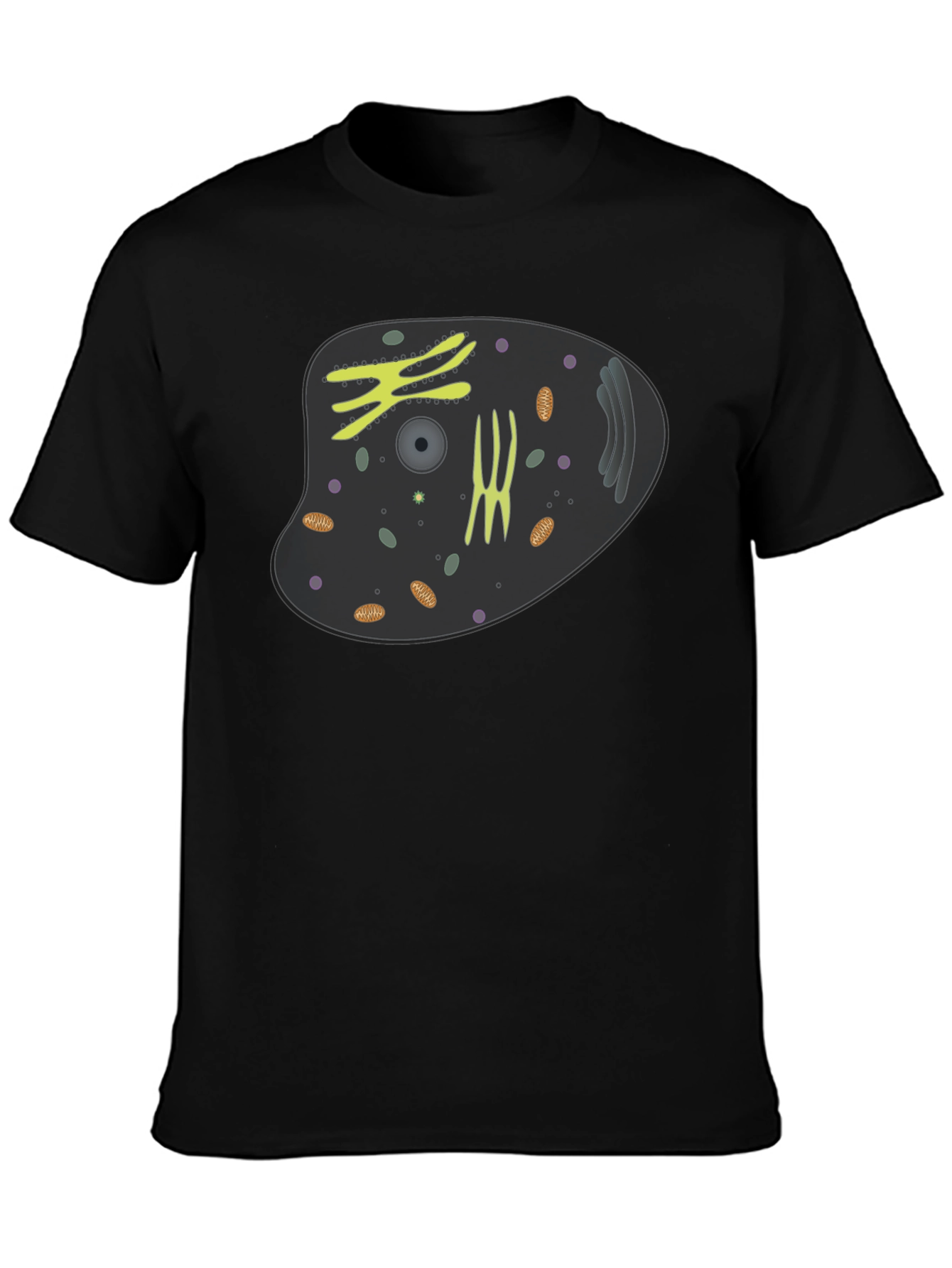 Black Cell Graphic T-Shirt - Biology Apparel view 3