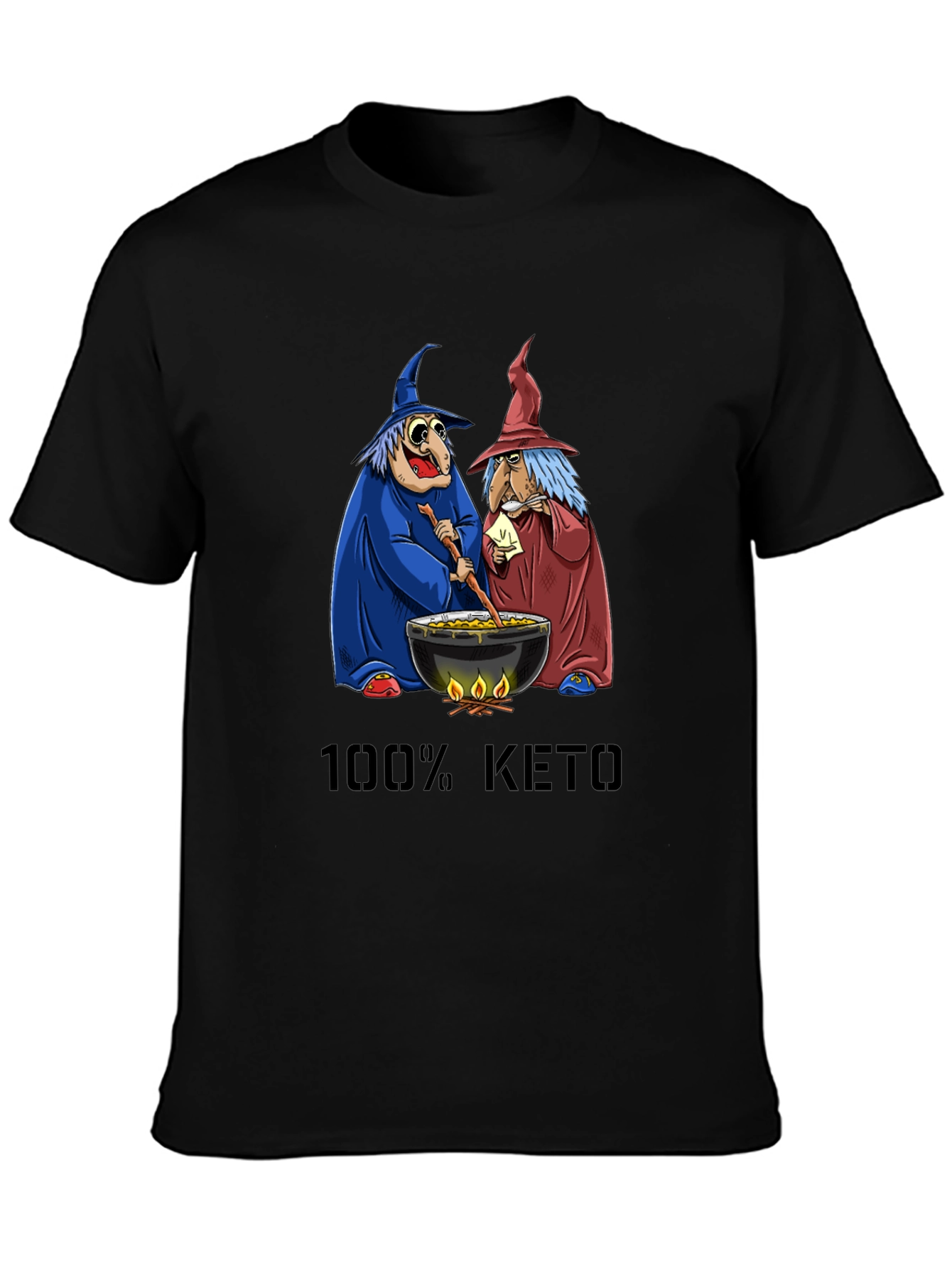 100% Keto Witches Cauldron Graphic Tee - 3
