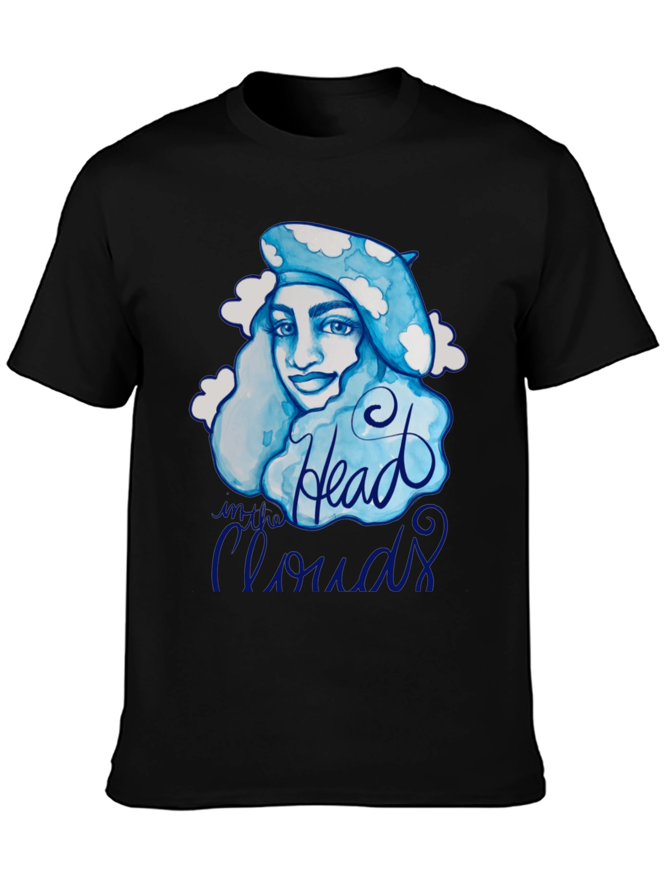 Black Head in the Clouds Graphic Tee - Artistic Comfort view 3