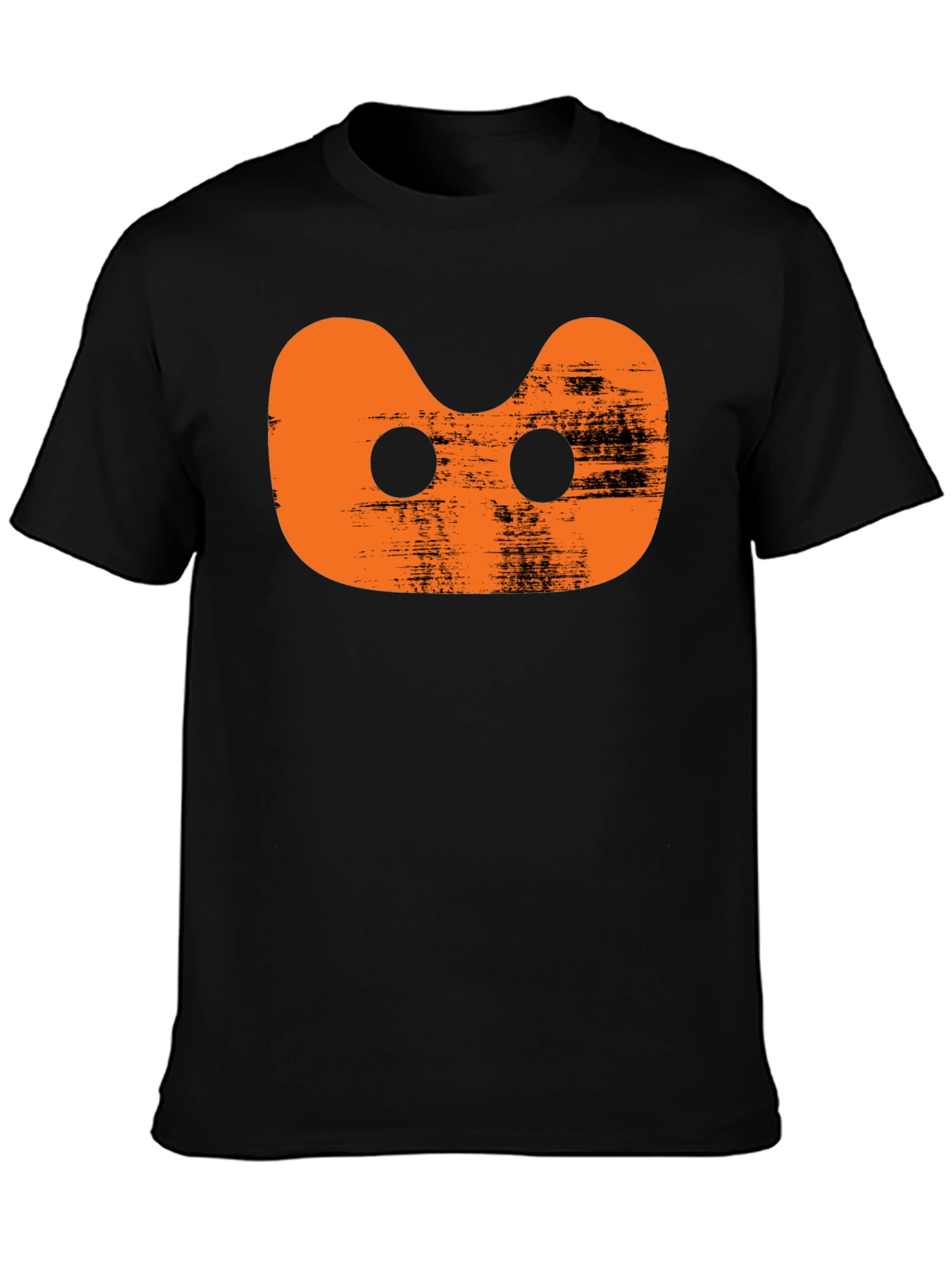 Black Orange Alien Black T-Shirt view 3