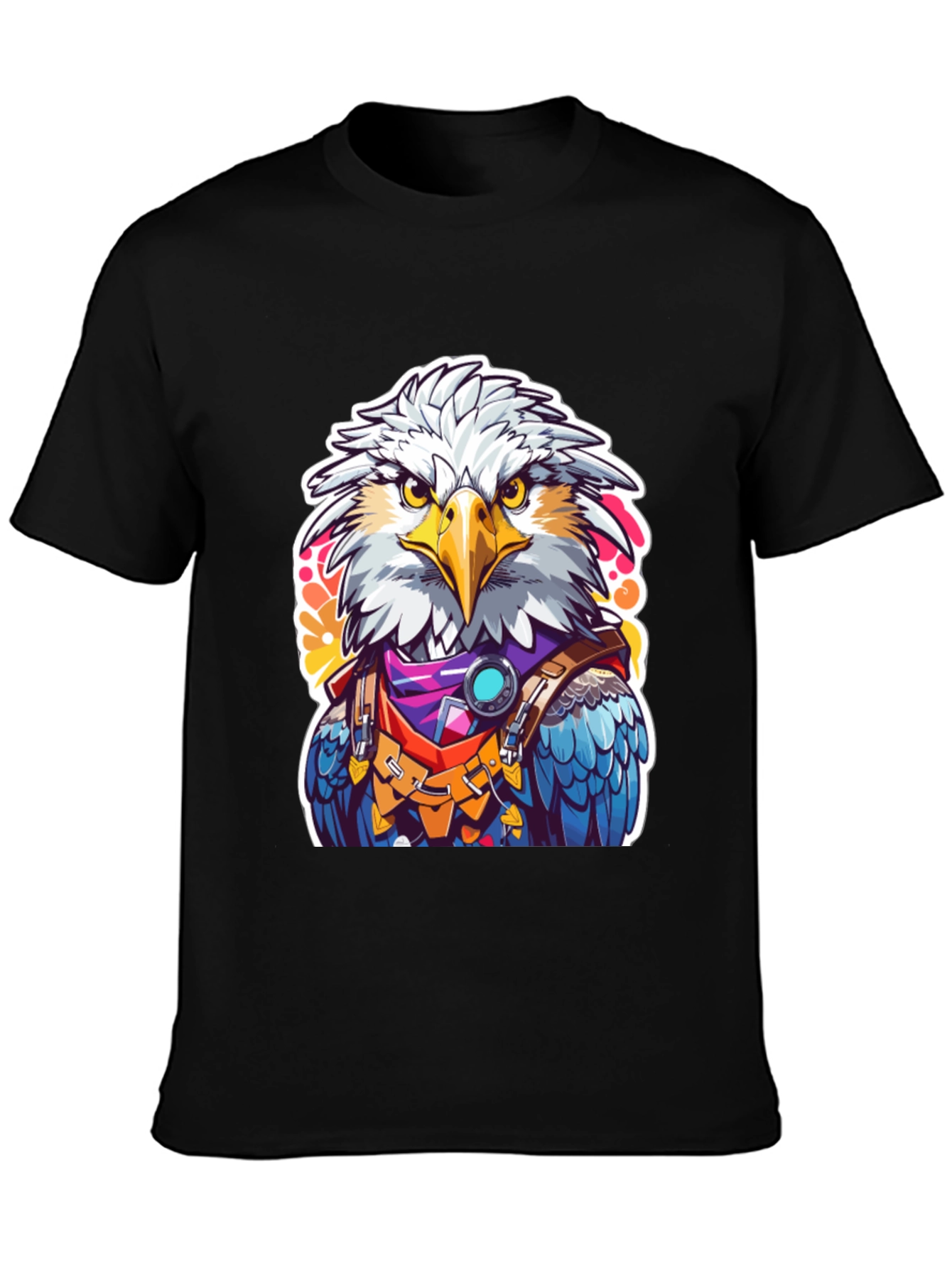 Black Eagle Warrior Graphic Tee - Bold Design view 3