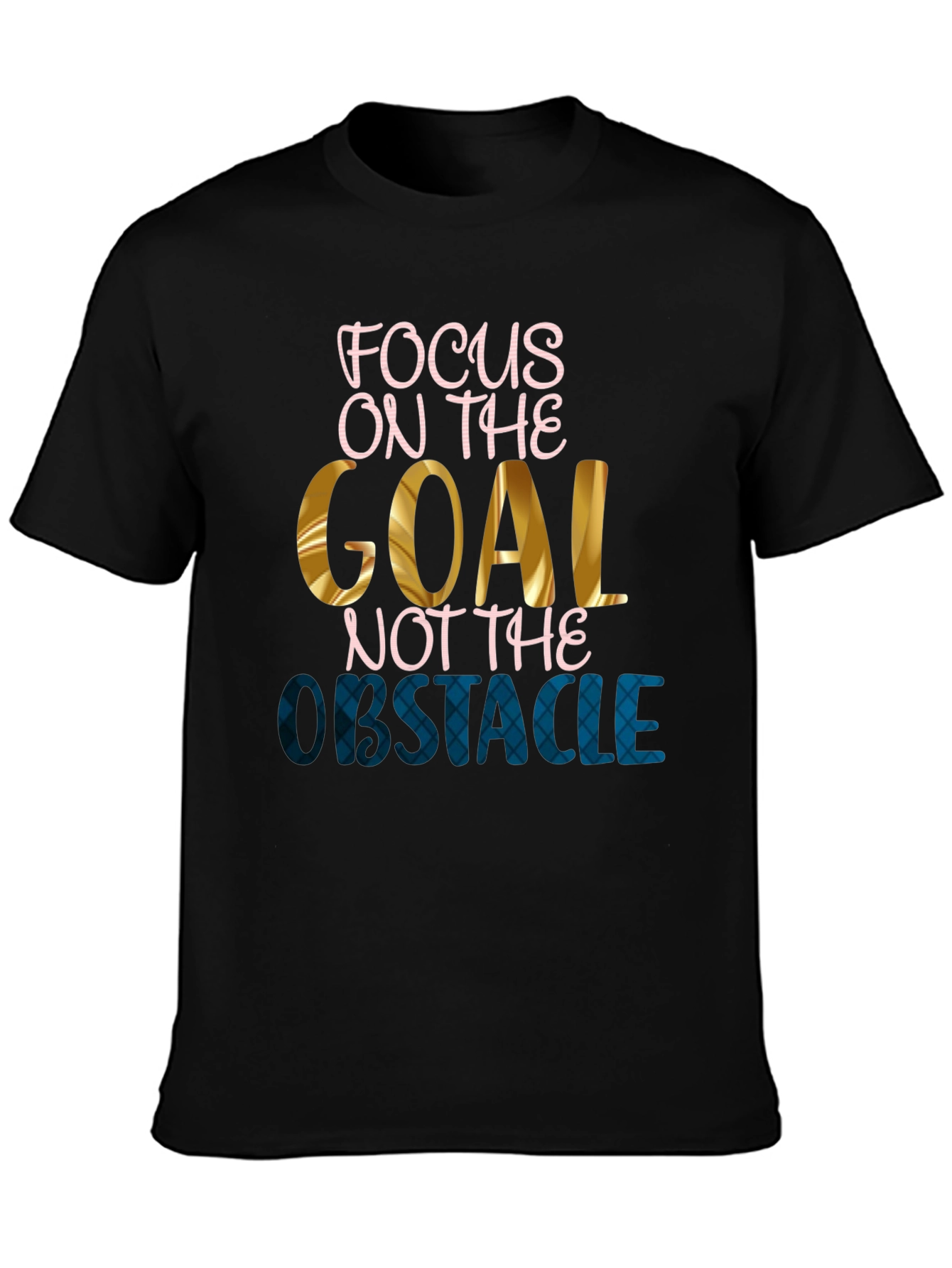 Black Focus on the Goal T-Shirt view 3