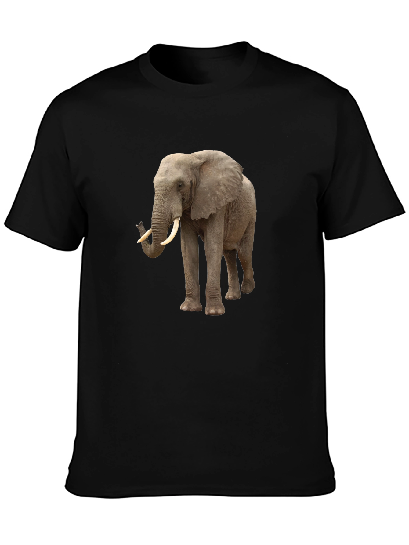 Black Elephant Graphic Tee - Classic Style view 3