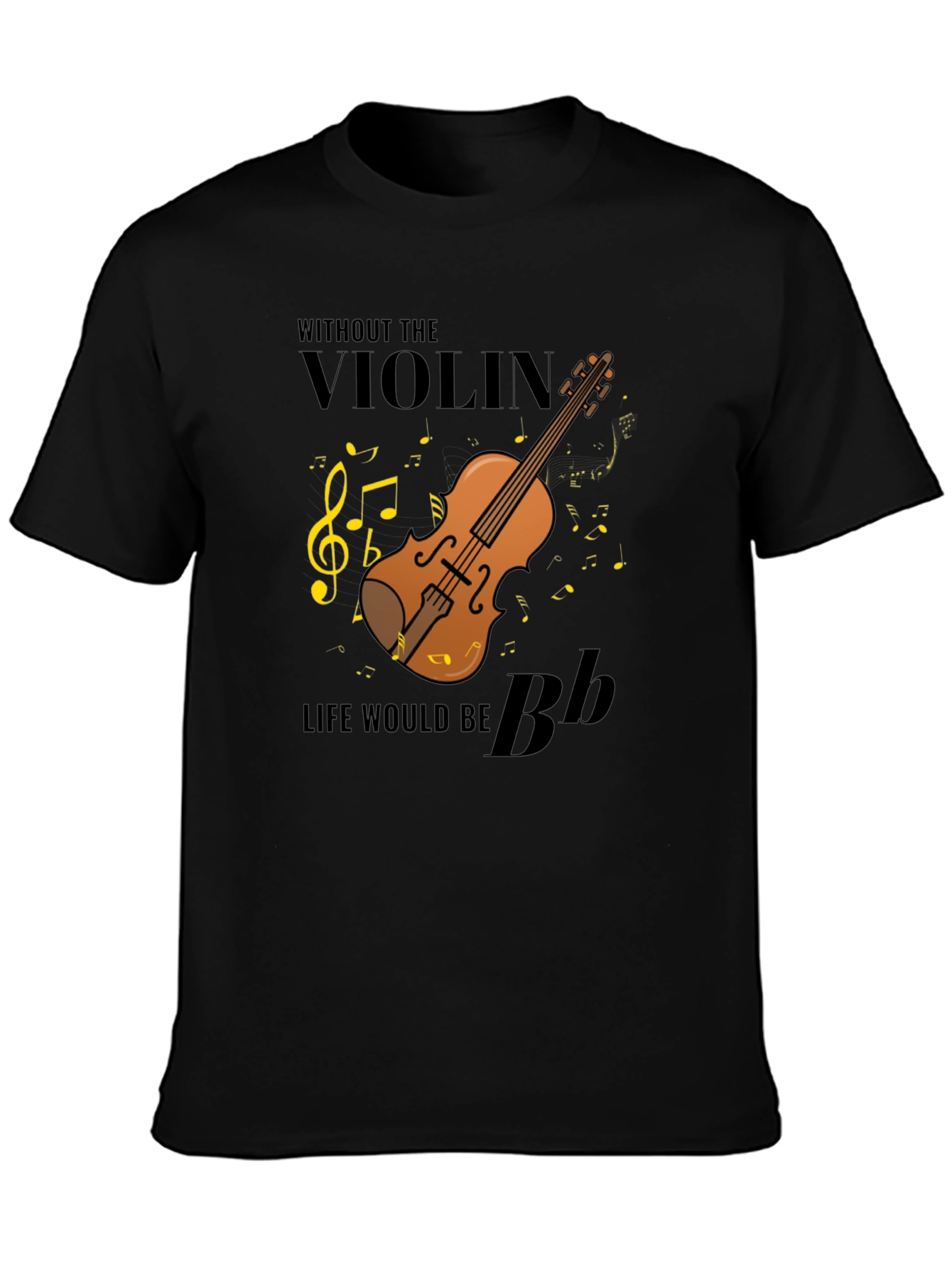 Black Violin Music T-Shirt - Life Without Music view 3