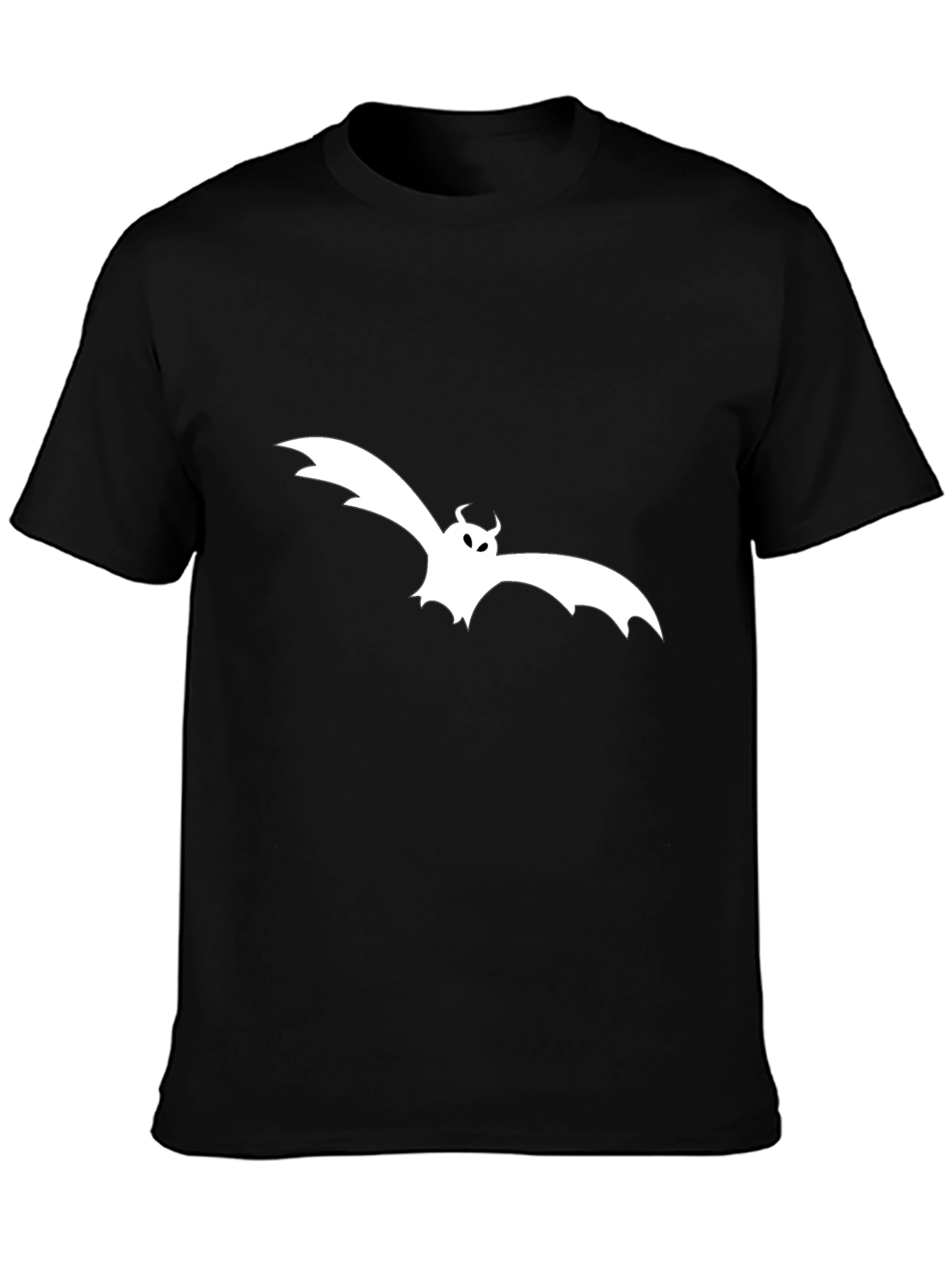 Black Bat Graphic Black T-Shirt - Stylish Halloween Tee view 3