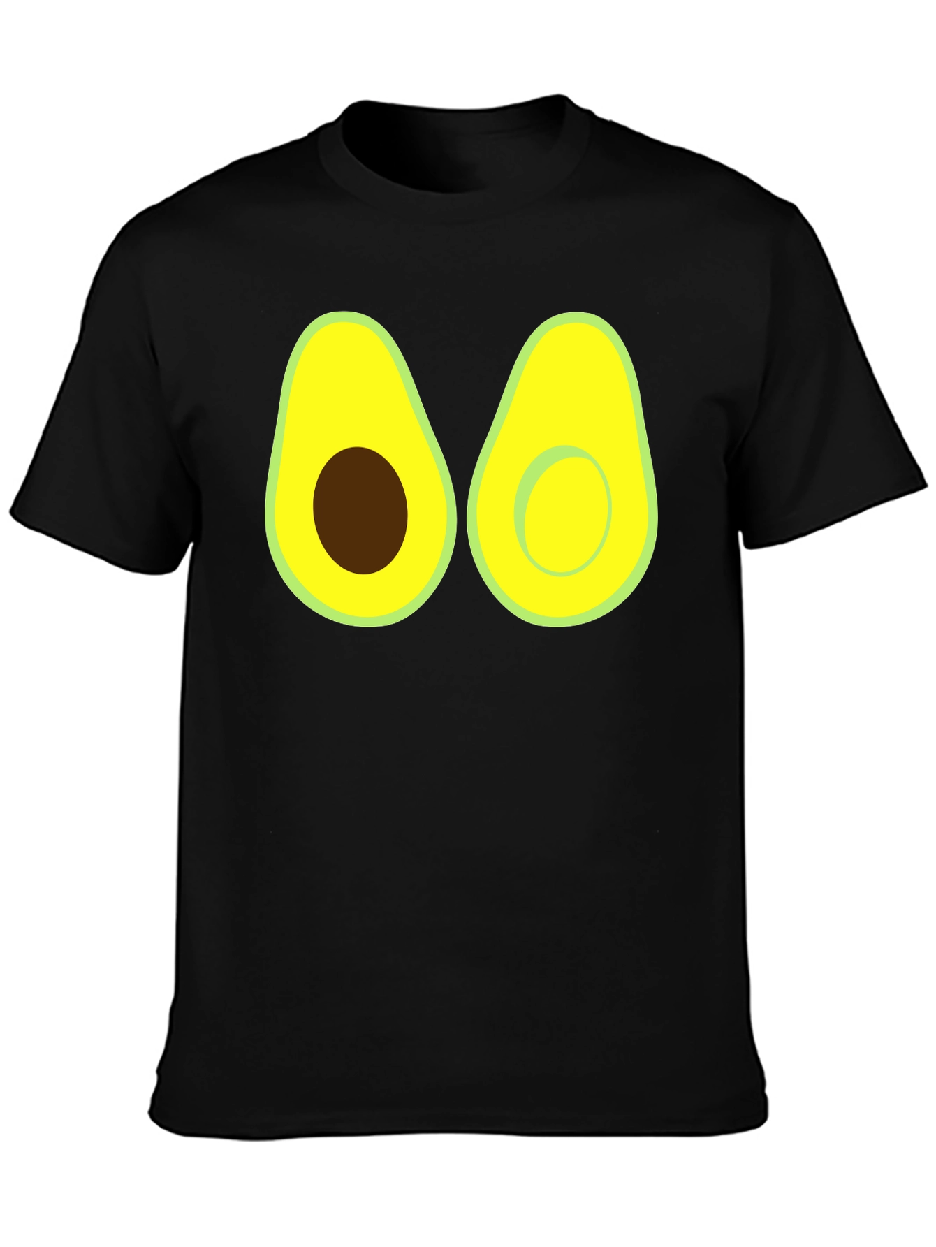 Black Avocado Graphic Tee - Funny Fruit Shirt view 3