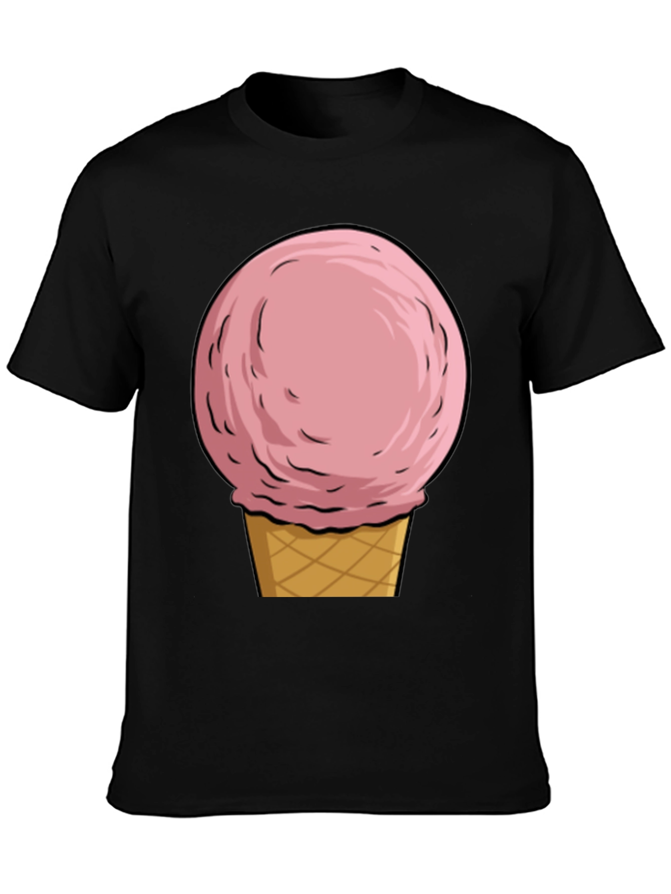 Black Ice Cream Graphic Tee - Summer Fun view 3