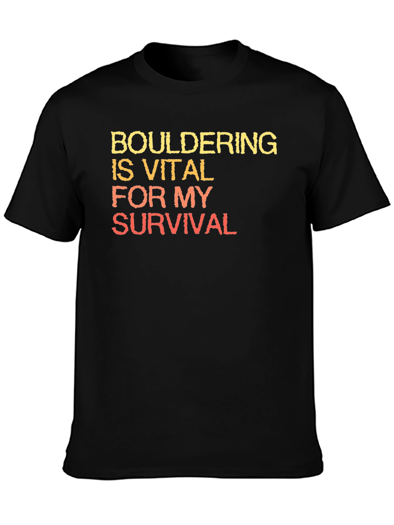 Black Bouldering is Vital T-Shirt view 3