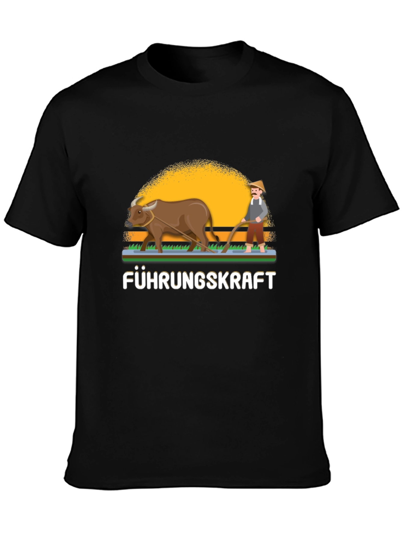 Black Führungskraft Farmer Graphic Tee view 3