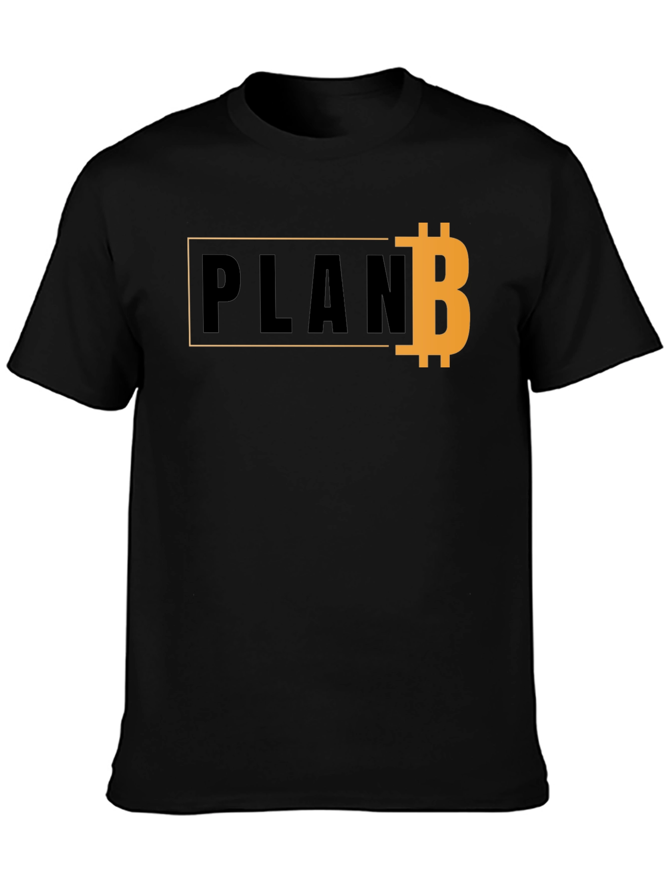 Black Plan B Bitcoin Graphic T-Shirt view 3