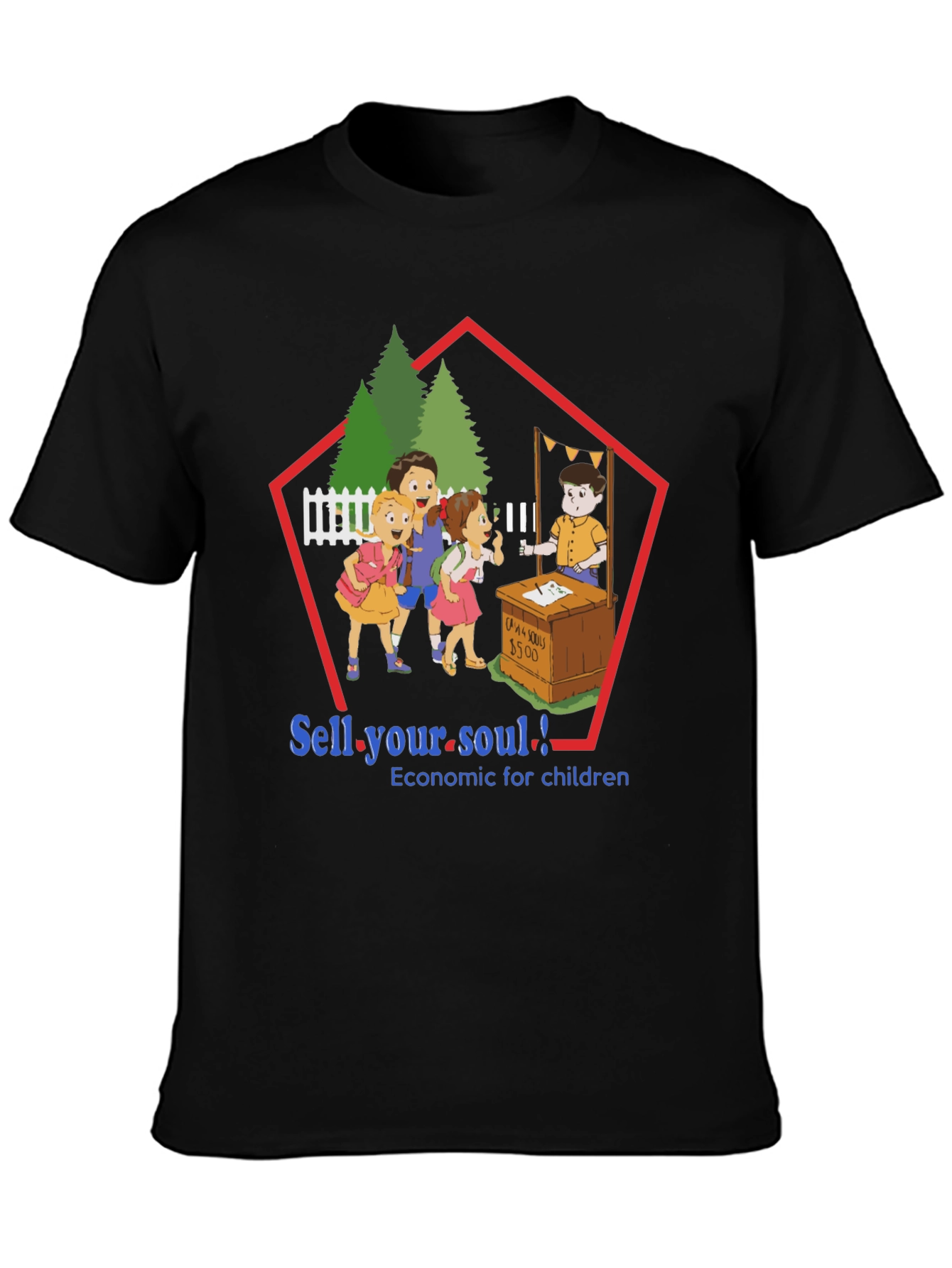 Black Sell Your Soul Graphic Tee view 3