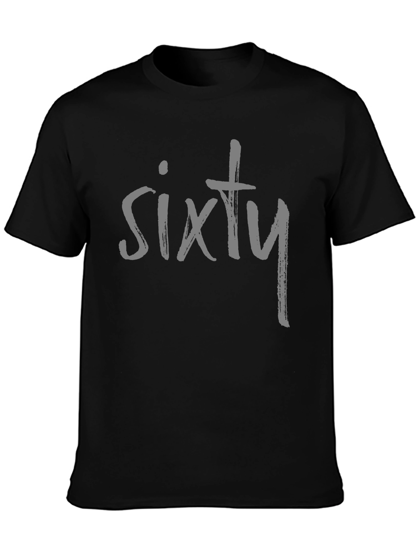 Black Sixty Graphic Tee - Stylish Birthday Shirt view 3