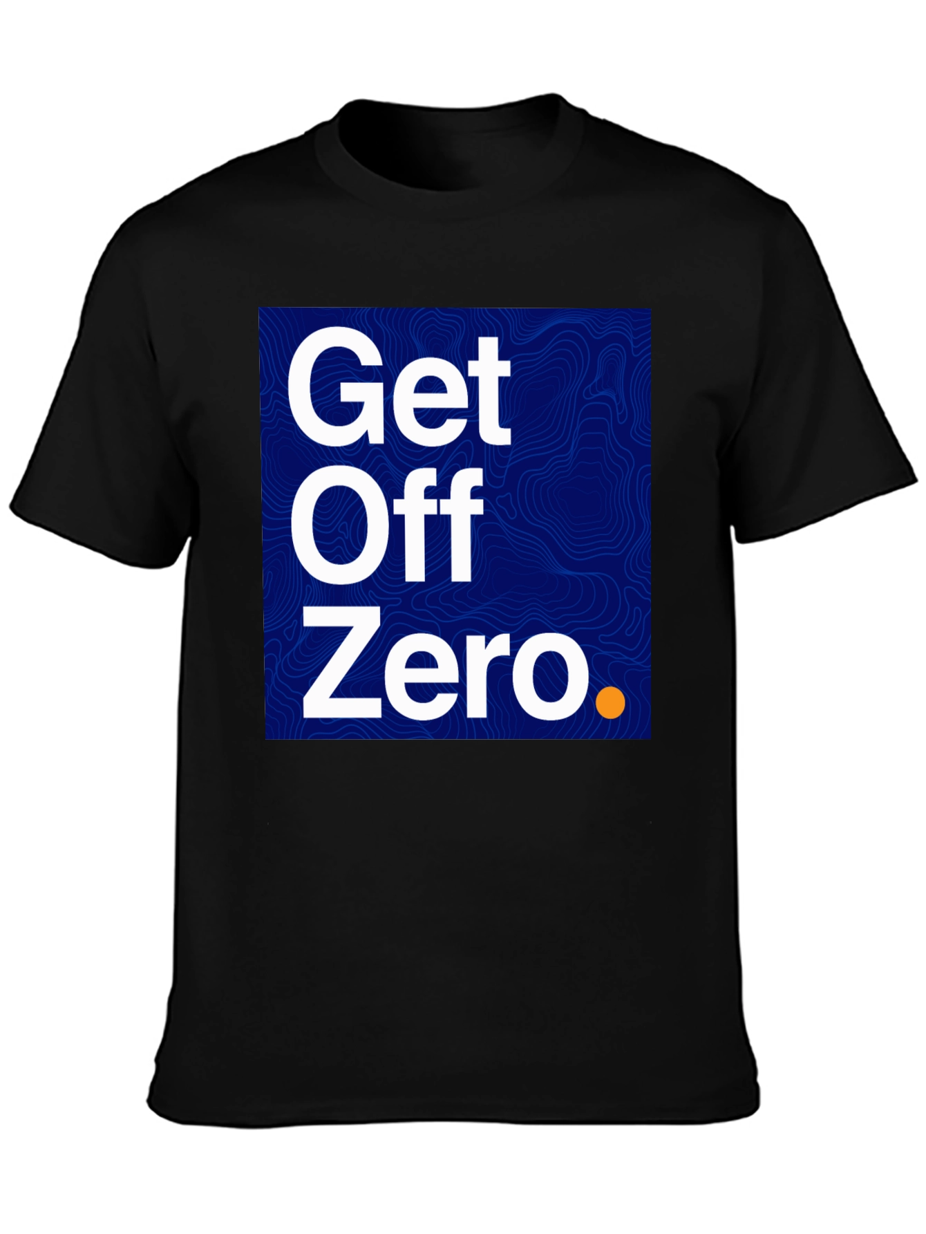 Black Get Off Zero Graphic Tee - Bold Statement Shirt view 3