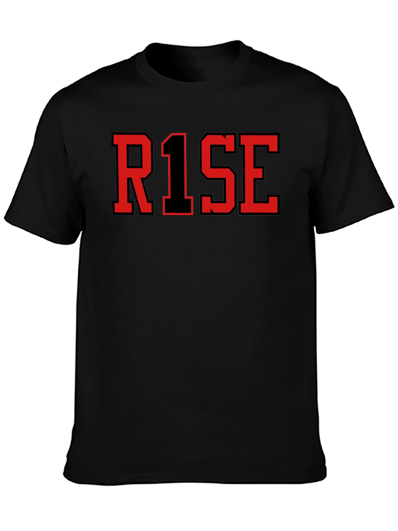 Black RISE Graphic T-Shirt - Black view 3