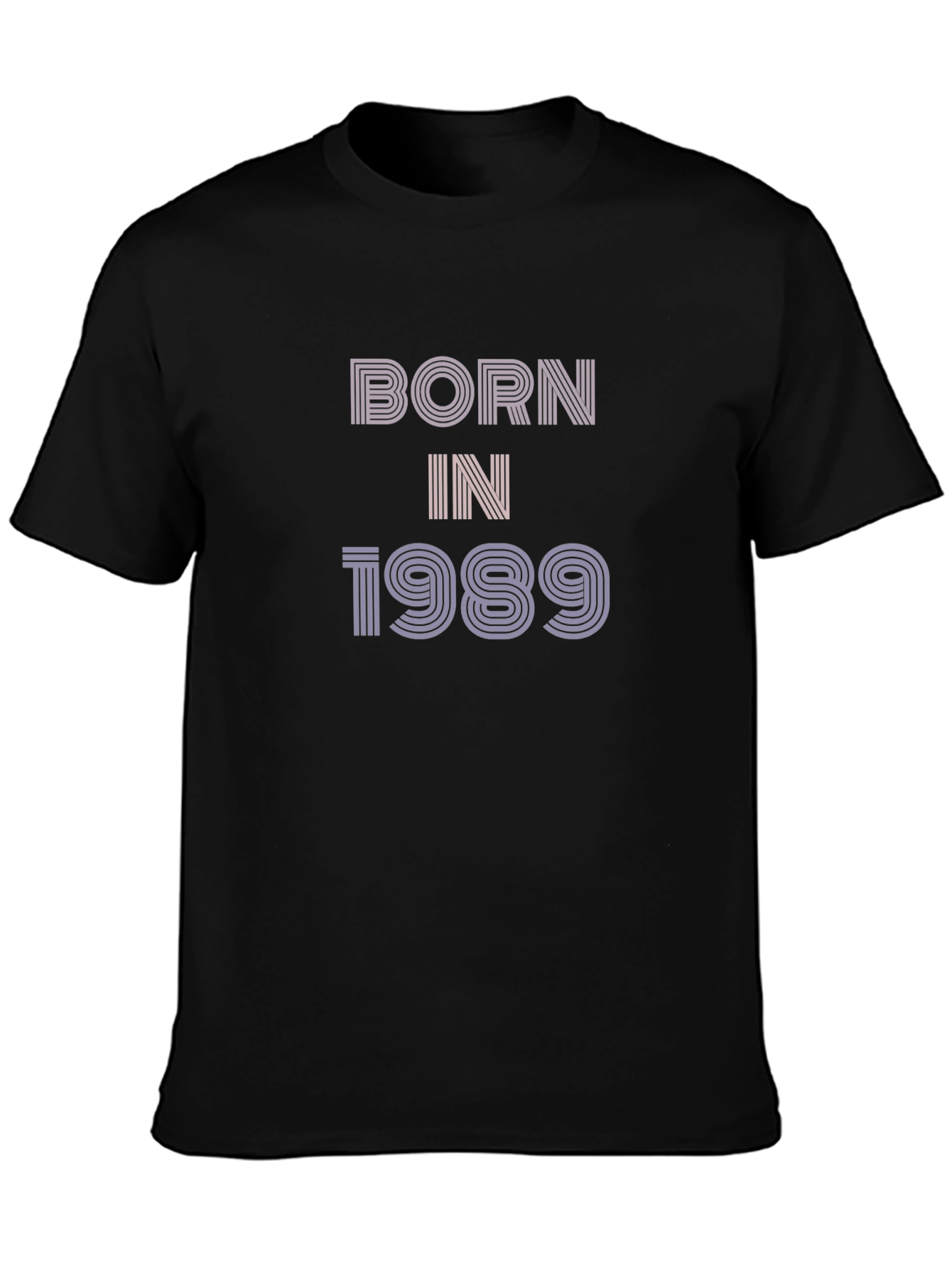 Black Born in 1989 Graphic T-Shirt view 3