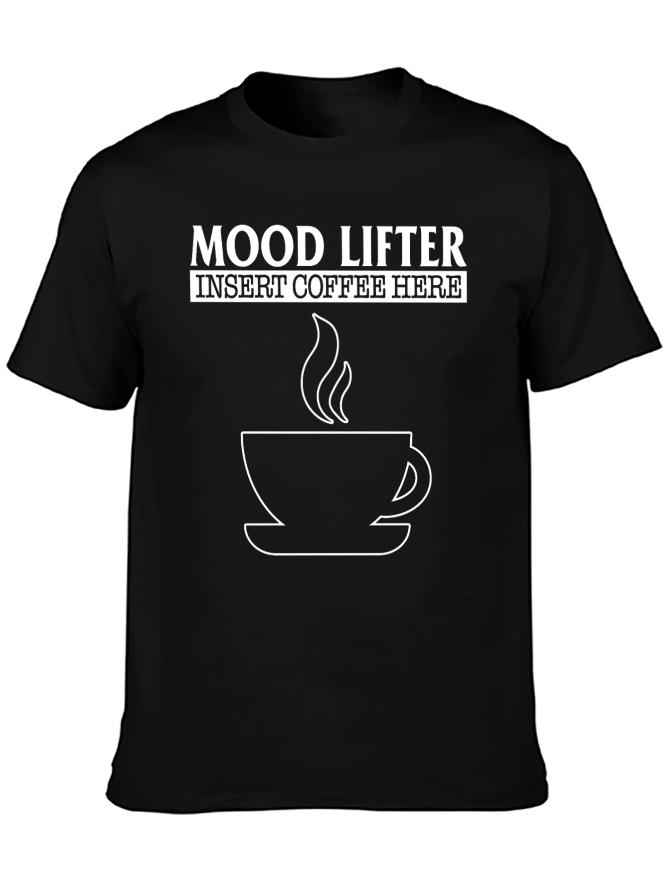 Black Mood Lifter Coffee Graphic T-Shirt view 3