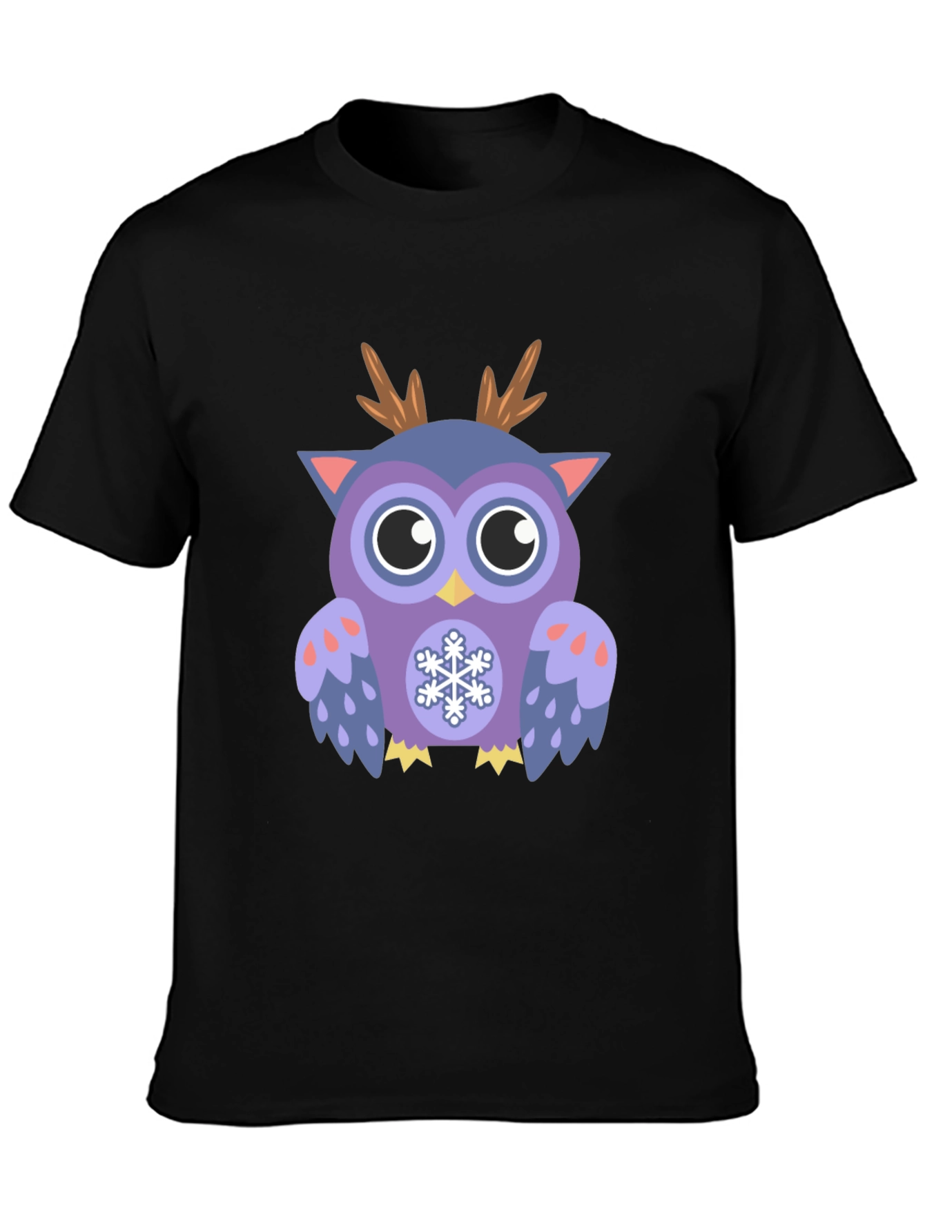 Festive Owl Graphic T-Shirt - Holiday Fun - 3
