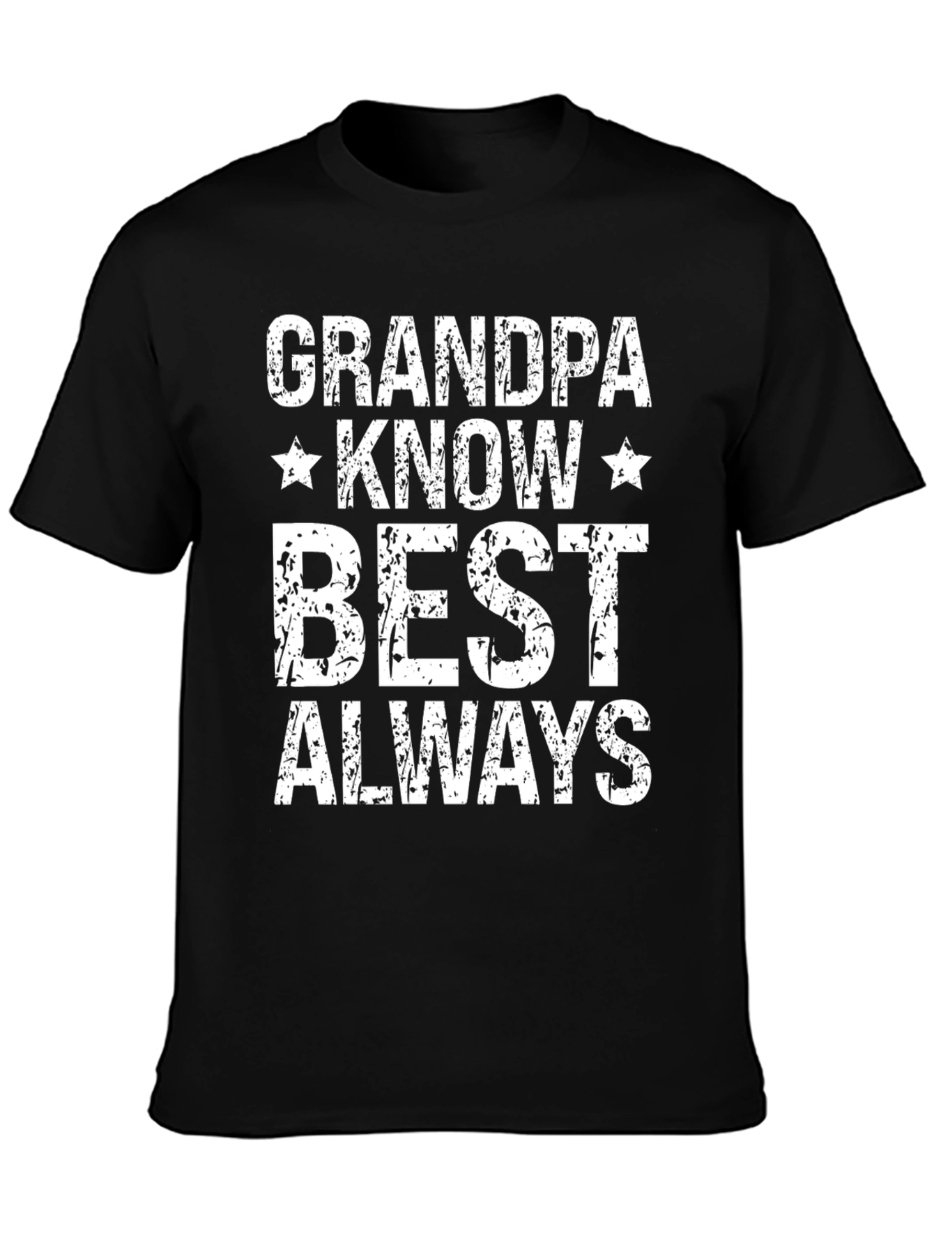 Black Grandpa Knows Best Men's Graphic T-Shirt view 3