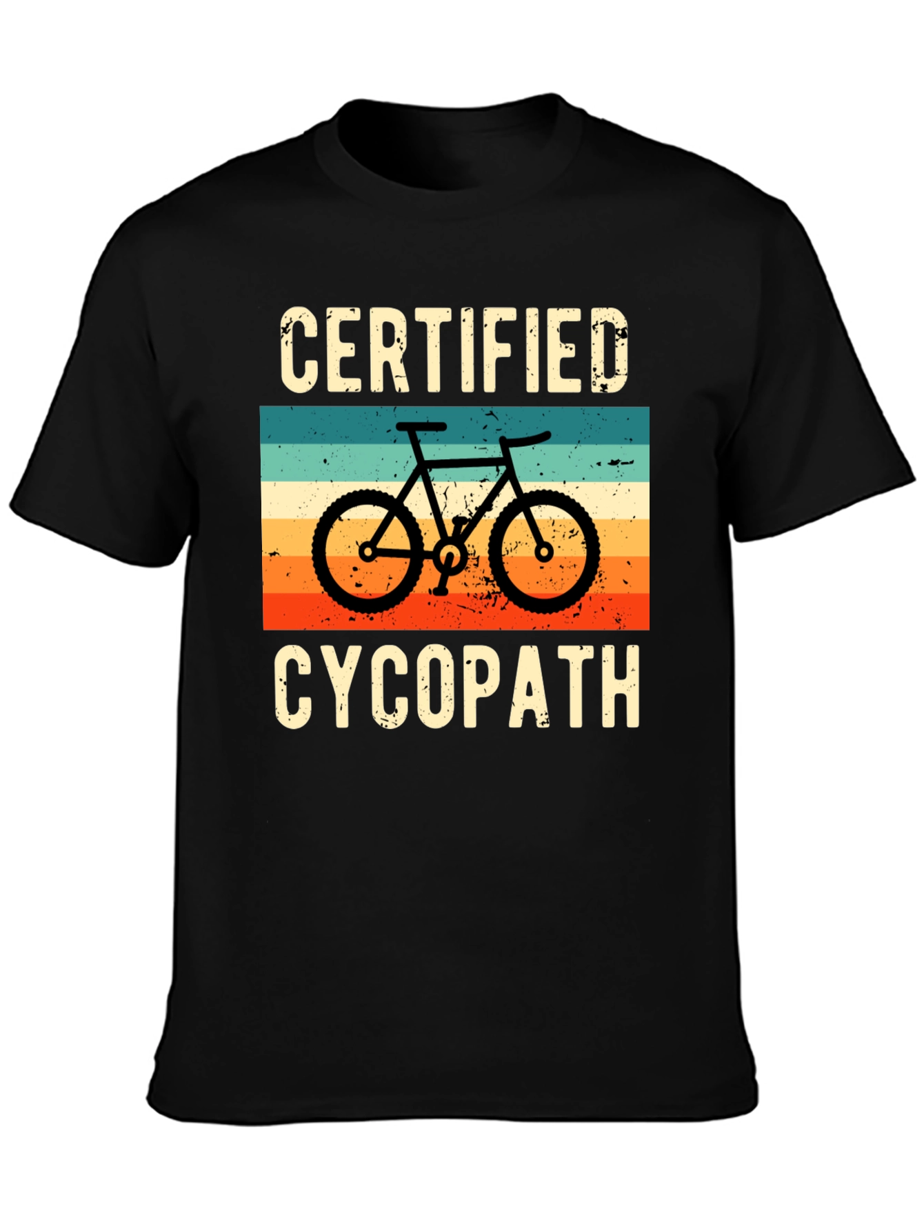 Black Certified Cycopath Graphic T-Shirt view 3