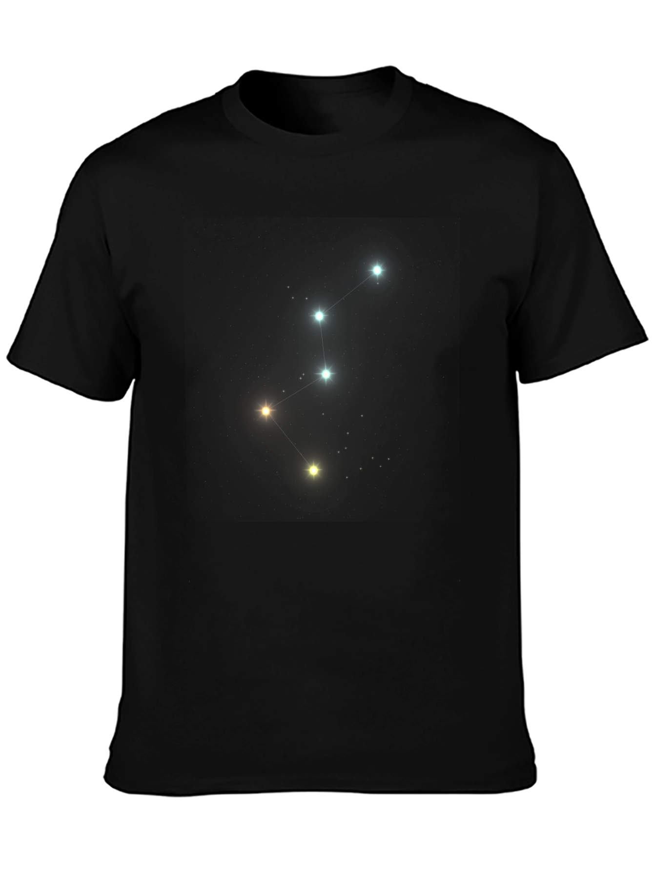 Black Constellation Graphic Tee - Stylish Night Sky Design view 3
