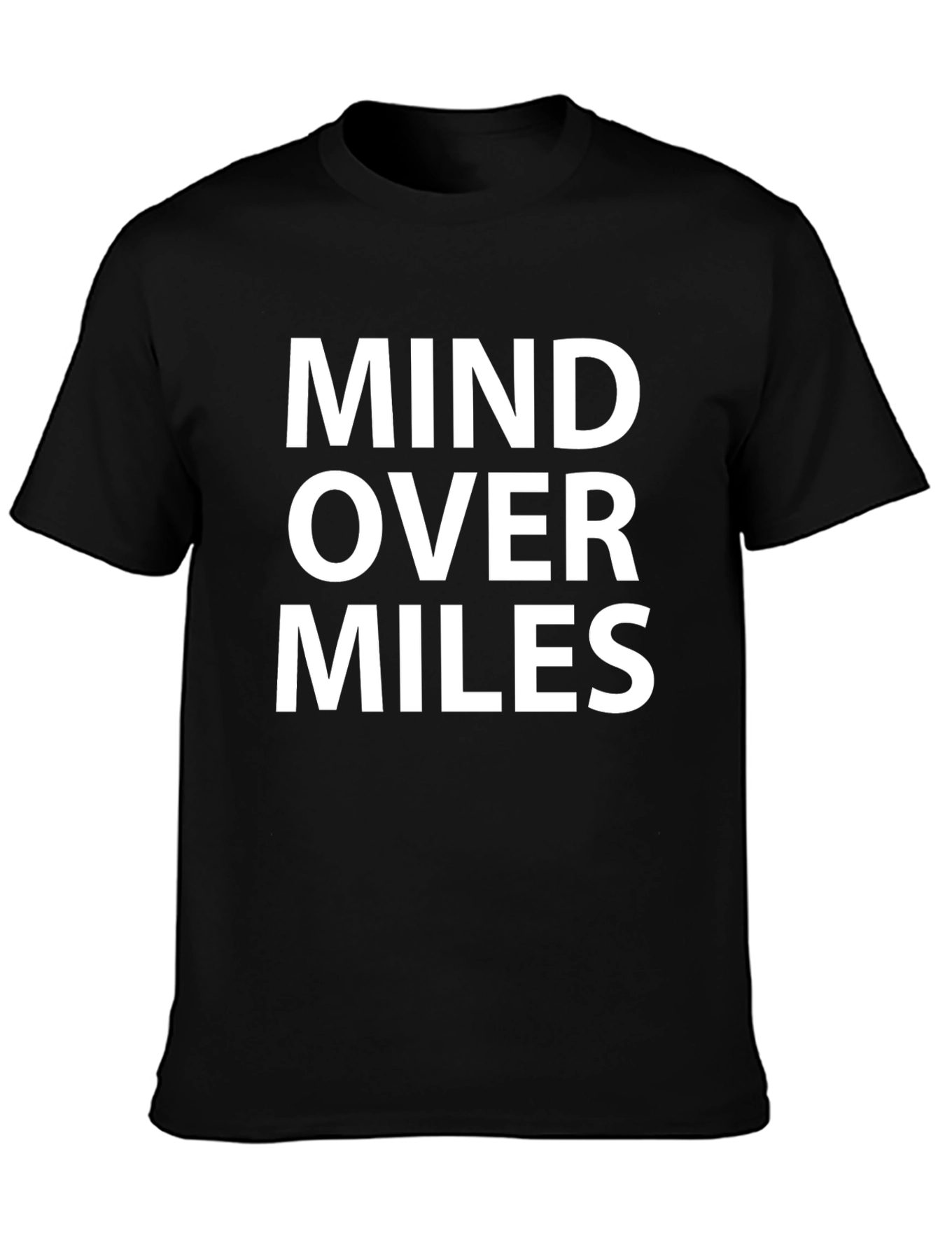 Black Mind Over Miles Graphic Tee - Black view 3