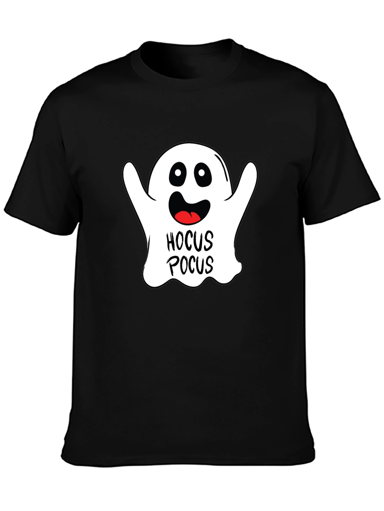 Black Hocus Pocus Ghost Halloween T-Shirt view 3