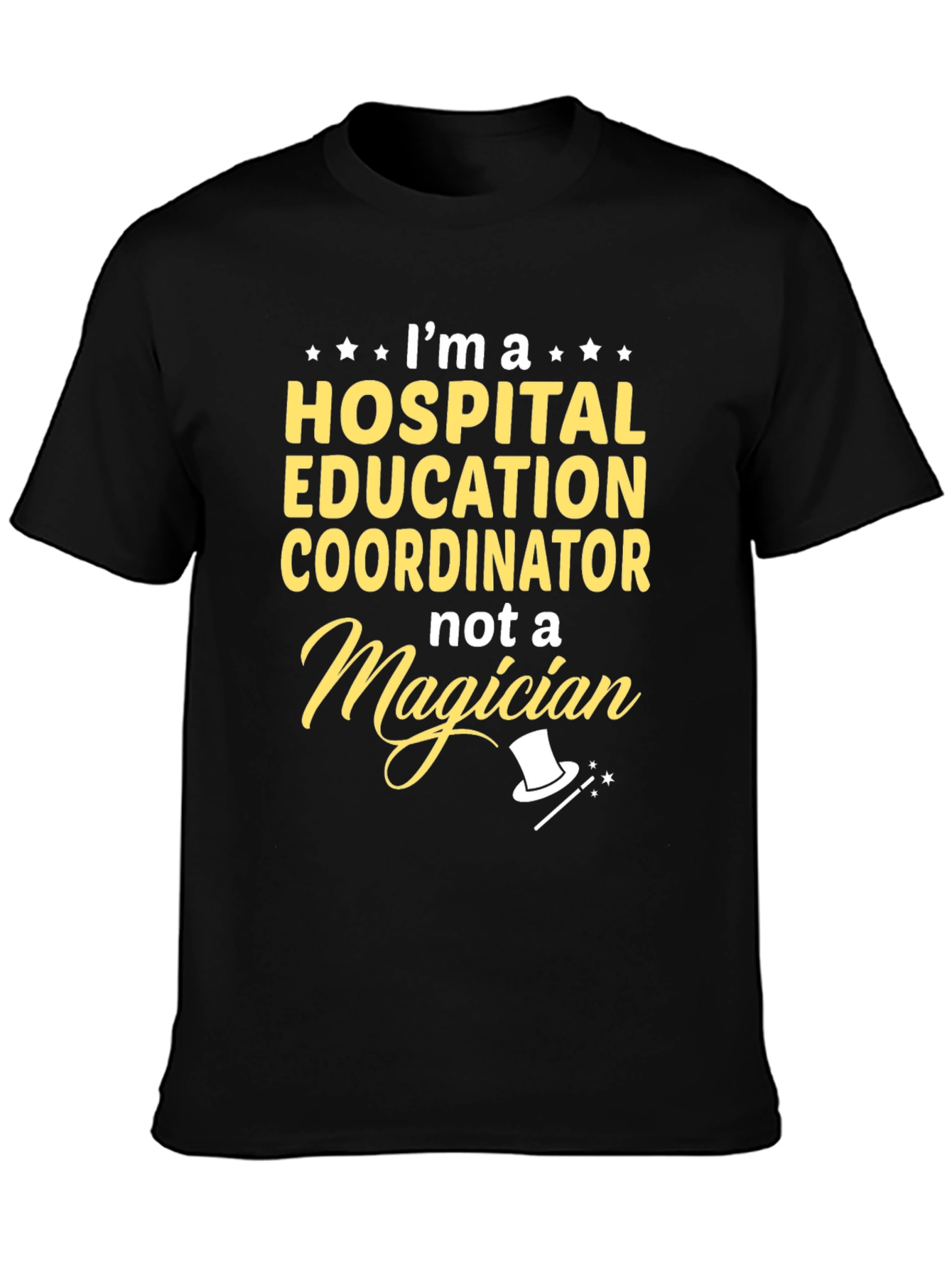 Black Hospital Education Coordinator T-Shirt view 3