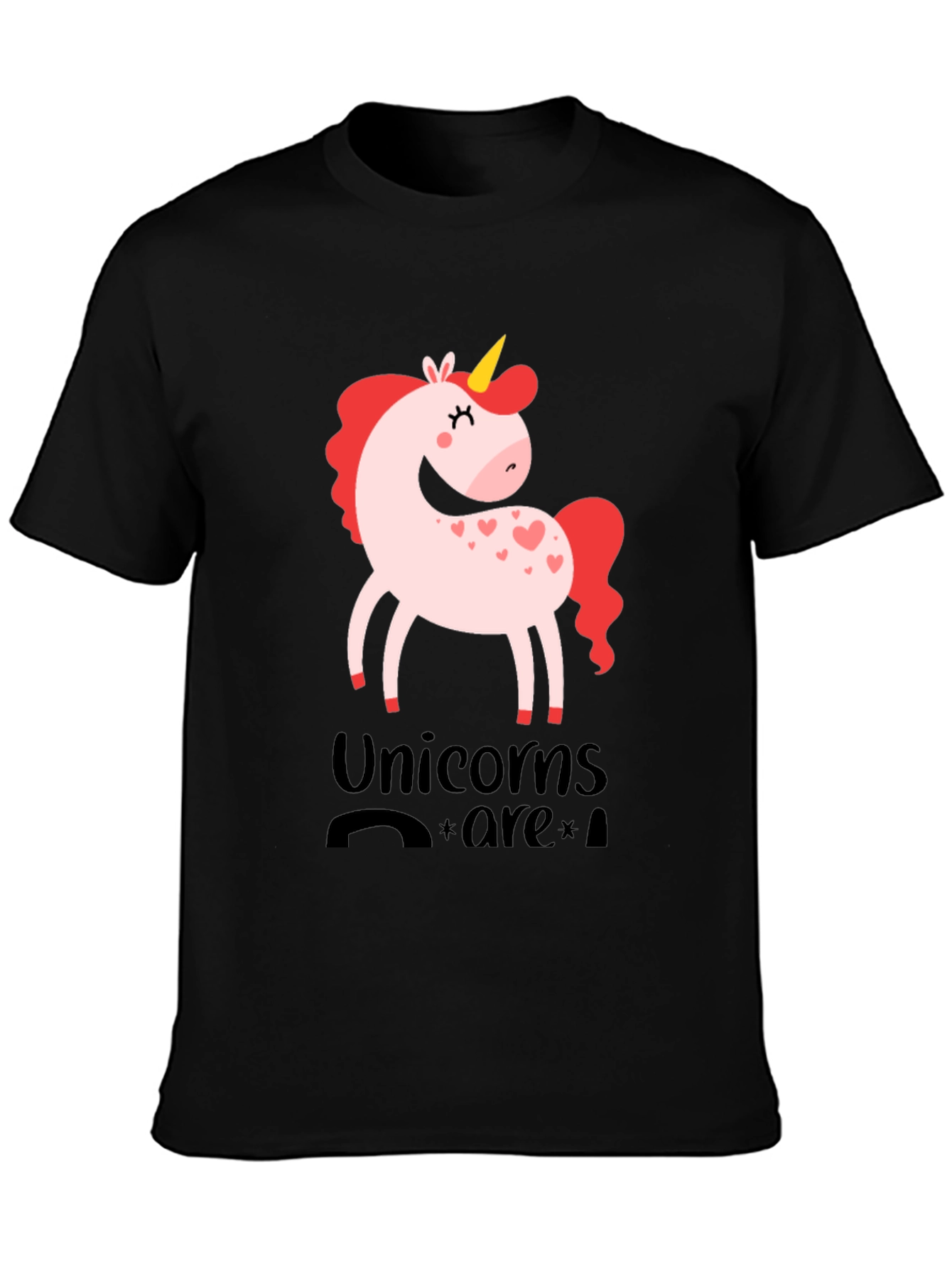 Black Unicorns Are Real Graphic Tee view 3