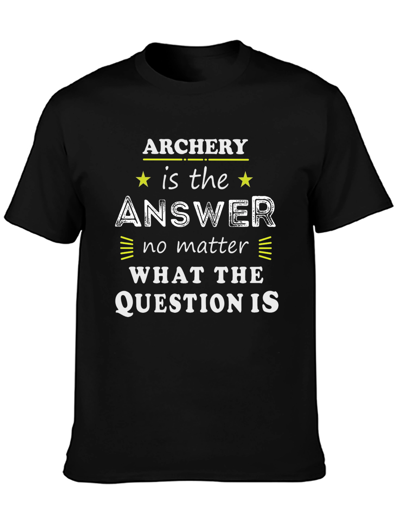 Black Archery is the Answer T-Shirt view 3