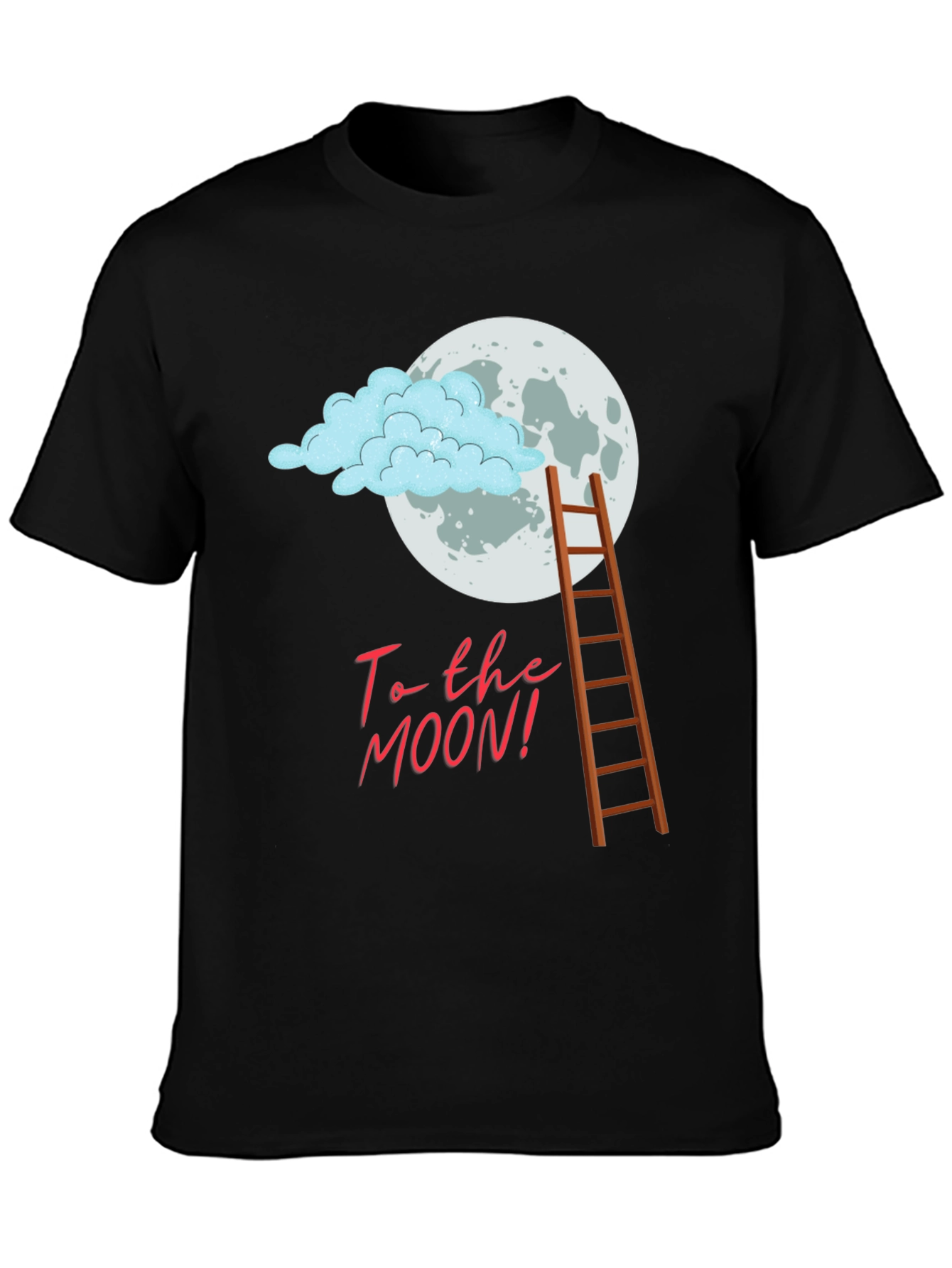 Black To the Moon Graphic Tee view 3