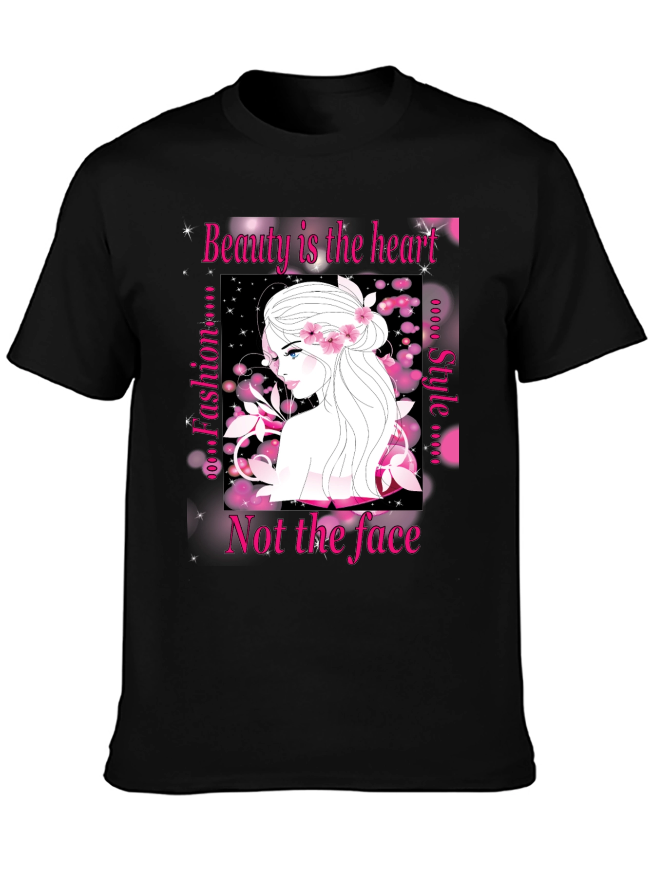 Black Beauty Inside T-Shirt - Fashionable Graphic Tee for Women view 3