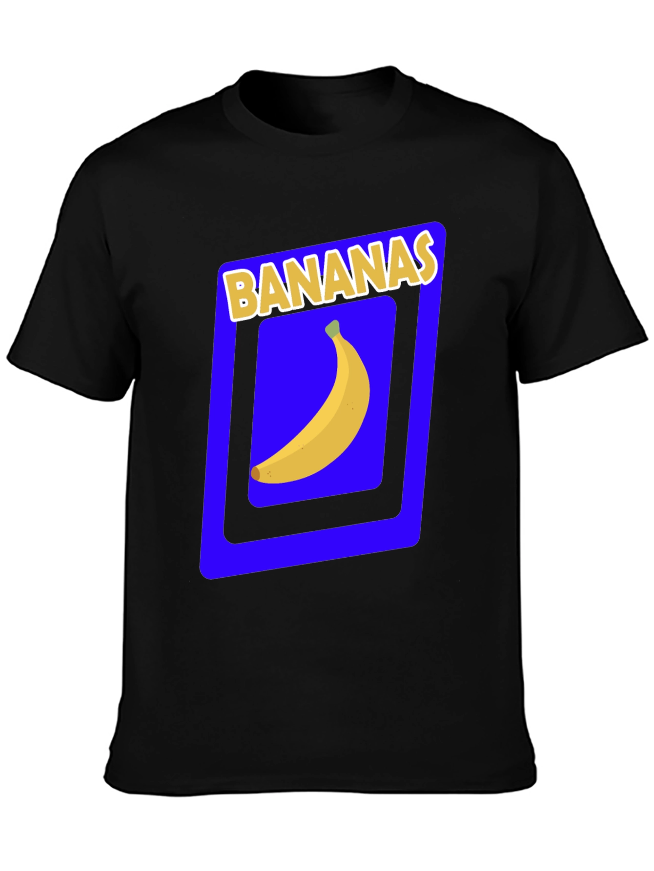 Black Banana Graphic Tee - Novelty Fruit T-Shirt view 3